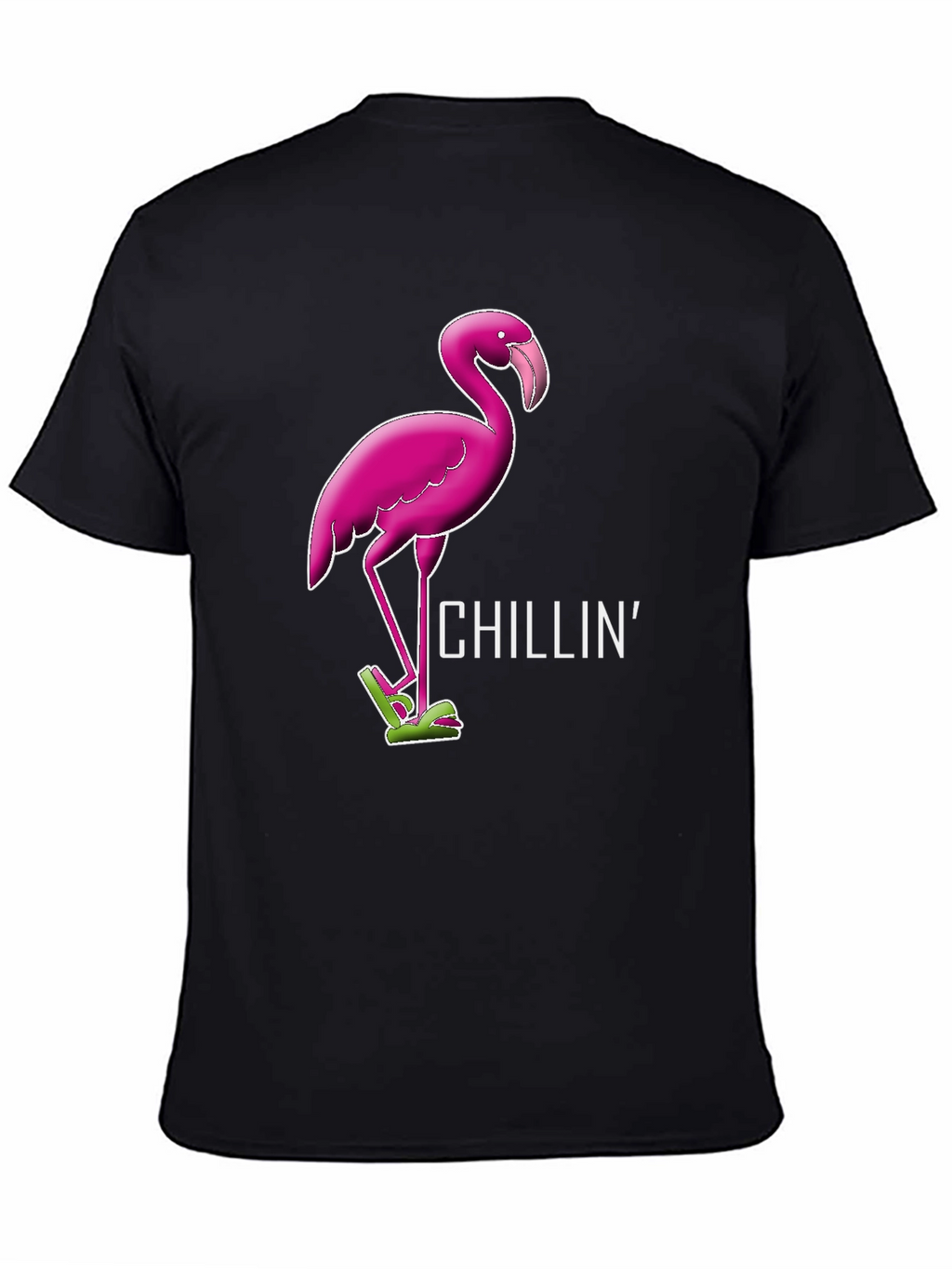 Chillin Flamingo Graphic Tee - Relaxed Style