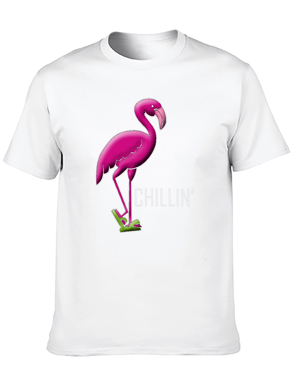 Chillin Flamingo Graphic Tee - Relaxed Style
