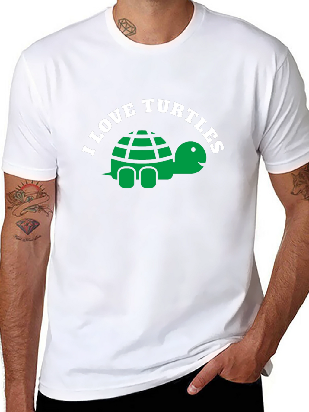 I Love Turtles Graphic T-Shirt