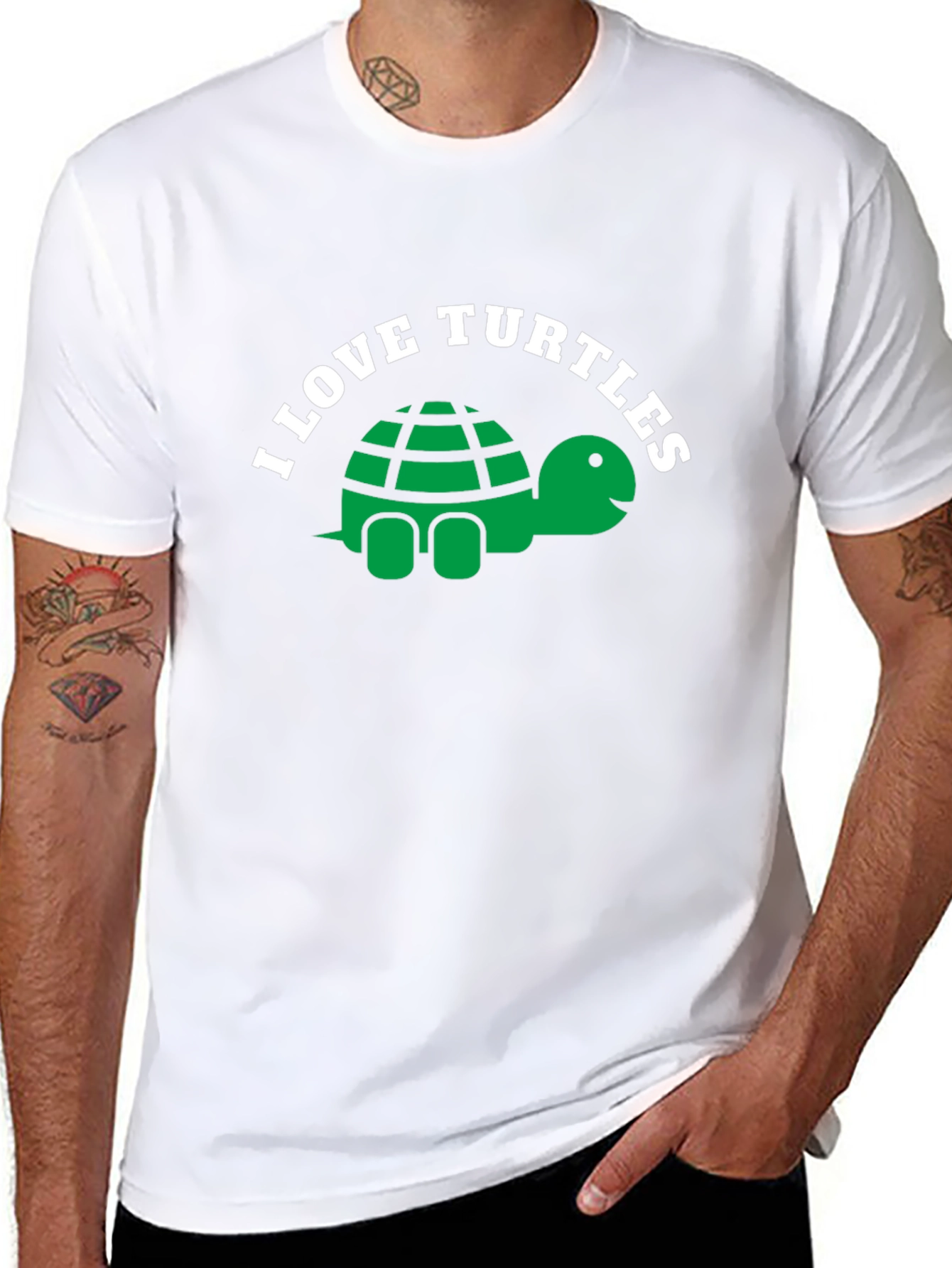 I Love Turtles Graphic T-Shirt