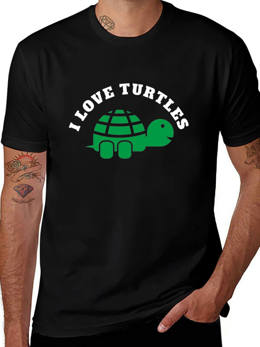 I Love Turtles Graphic T-Shirt