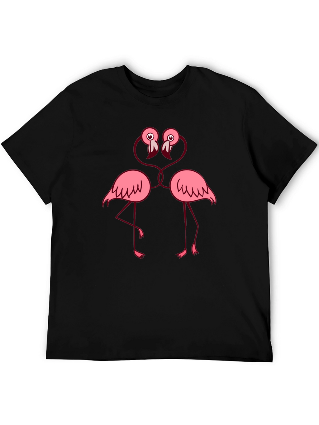 Fun Flamingo Lovers T-Shirt - Black