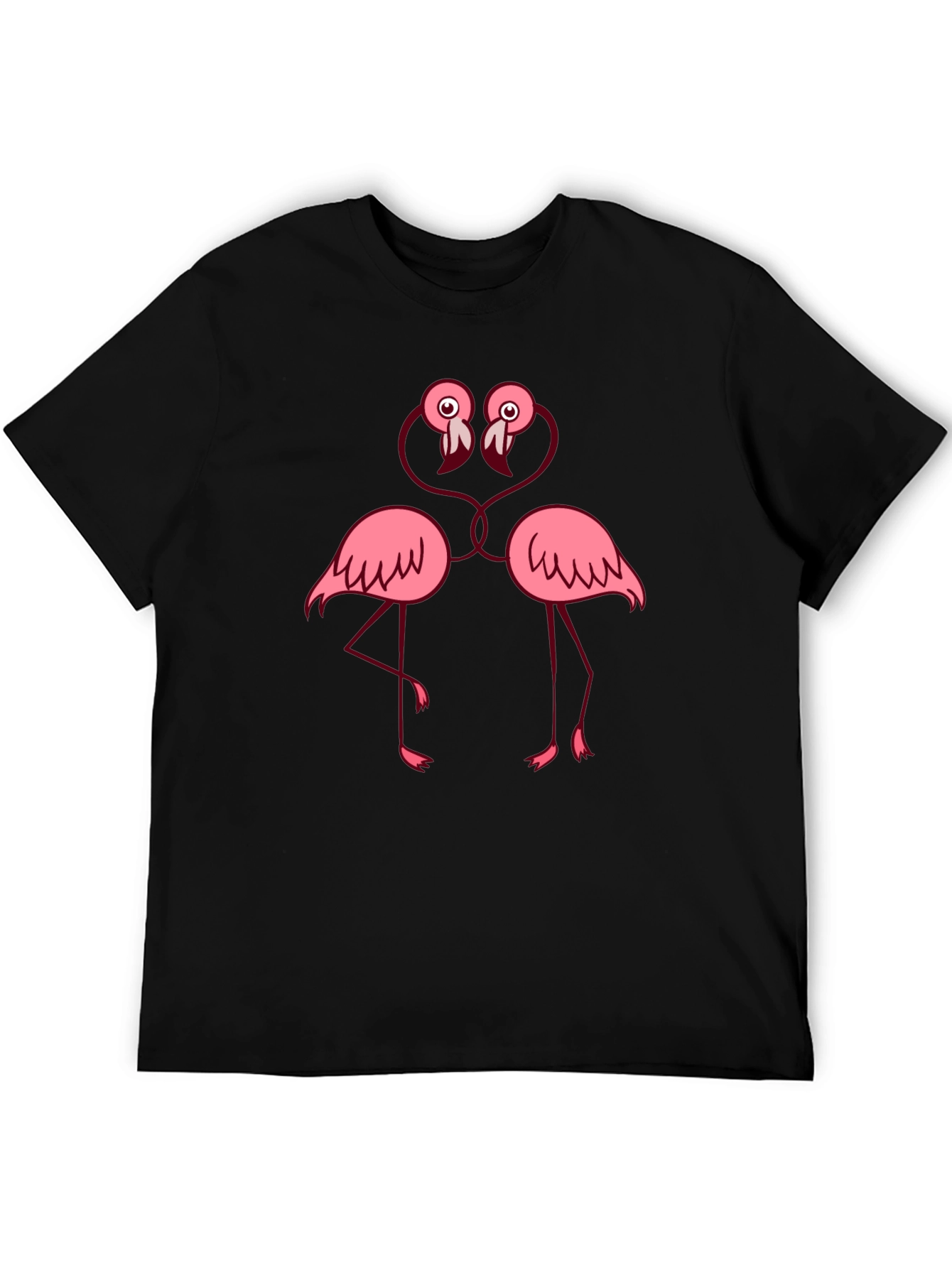 Fun Flamingo Lovers T-Shirt - Black