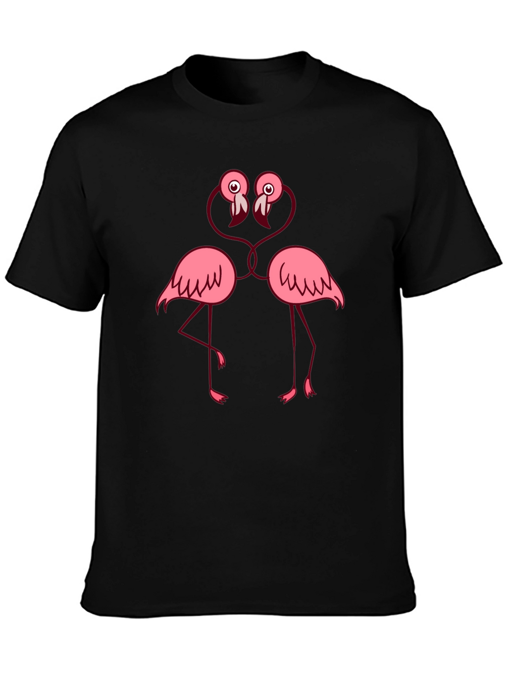 Fun Flamingo Lovers T-Shirt - Black