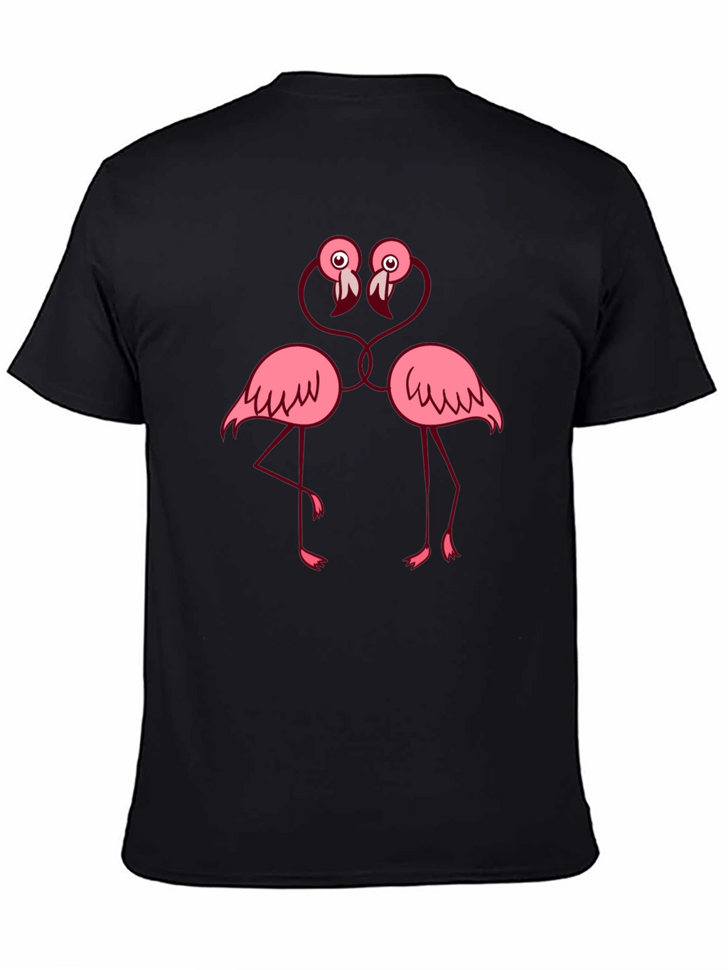 Fun Flamingo Lovers T-Shirt - Black