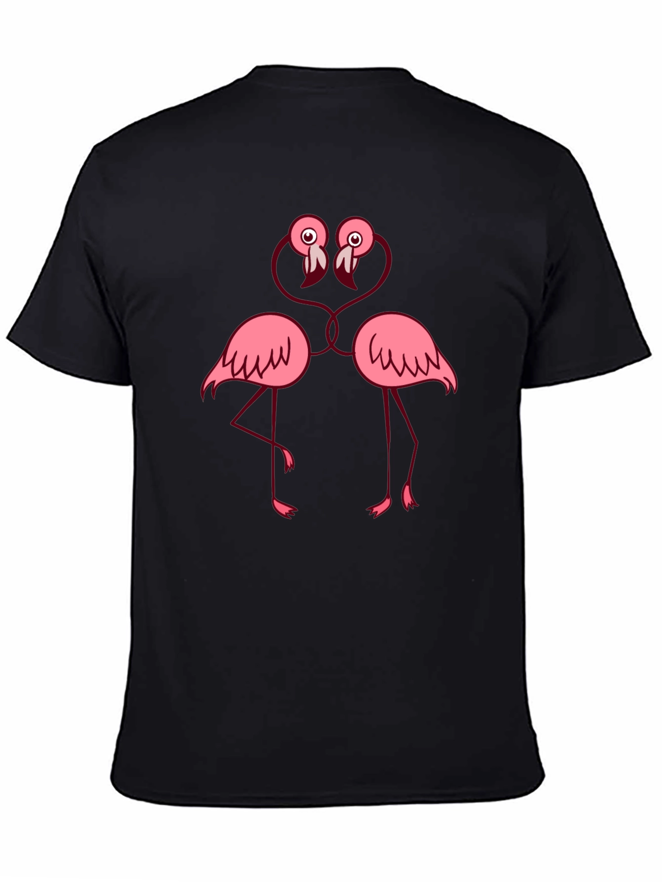 Fun Flamingo Lovers T-Shirt - Black