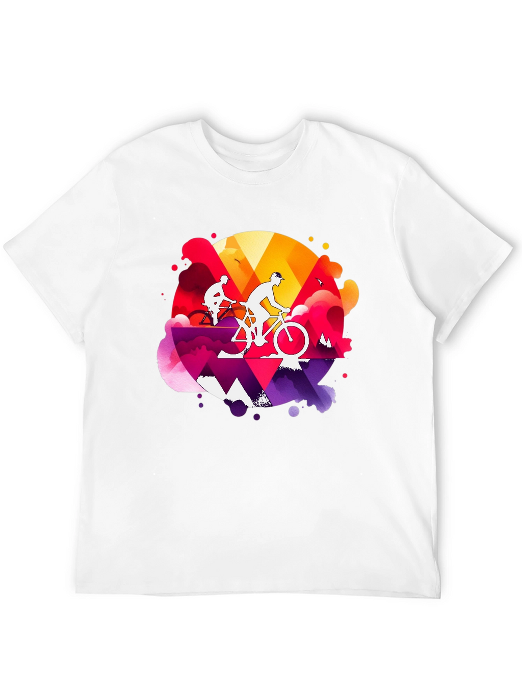 Mountain Biking Graphic Tee - Adventure Style