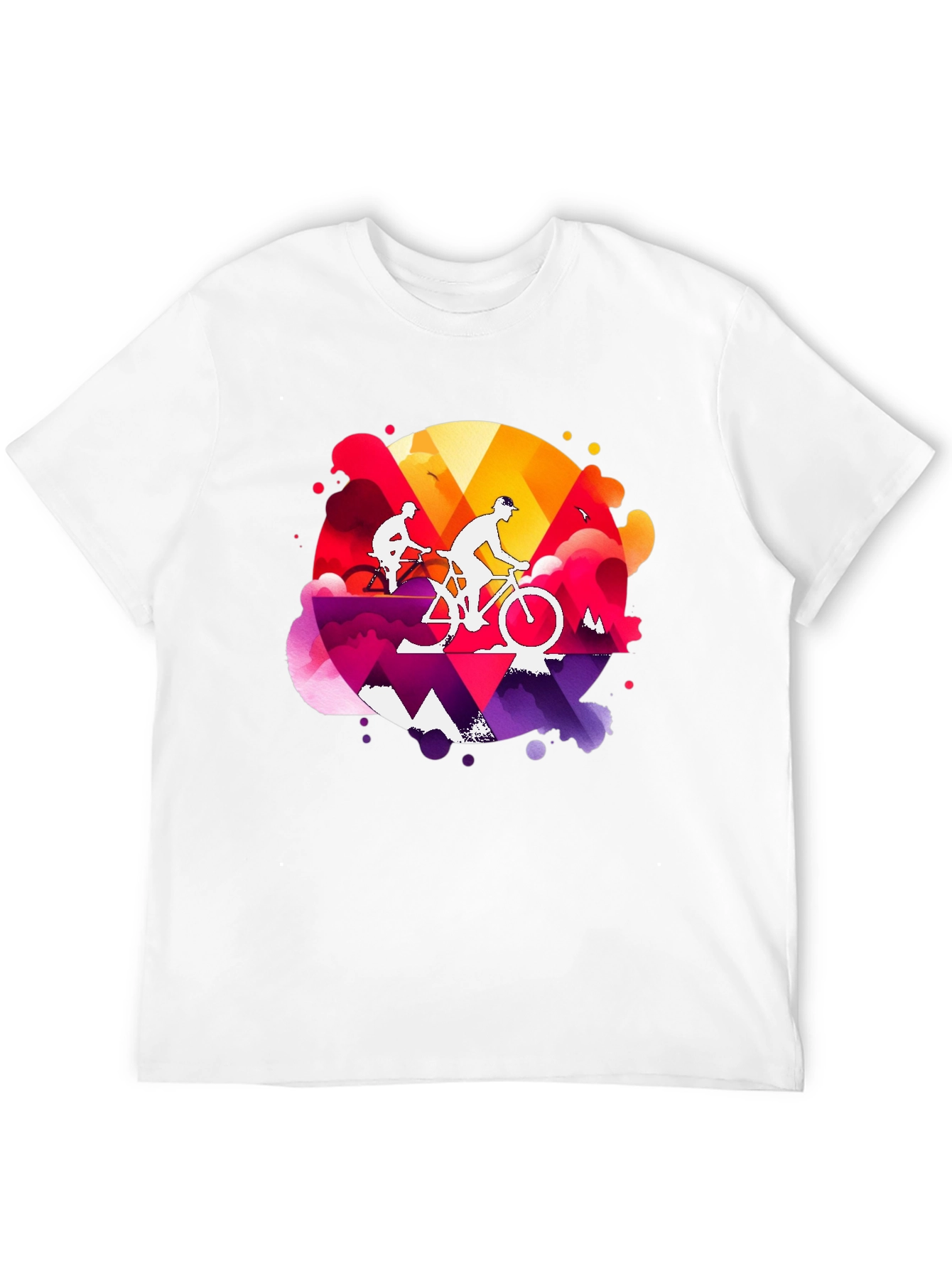 Mountain Biking Graphic Tee - Adventure Style