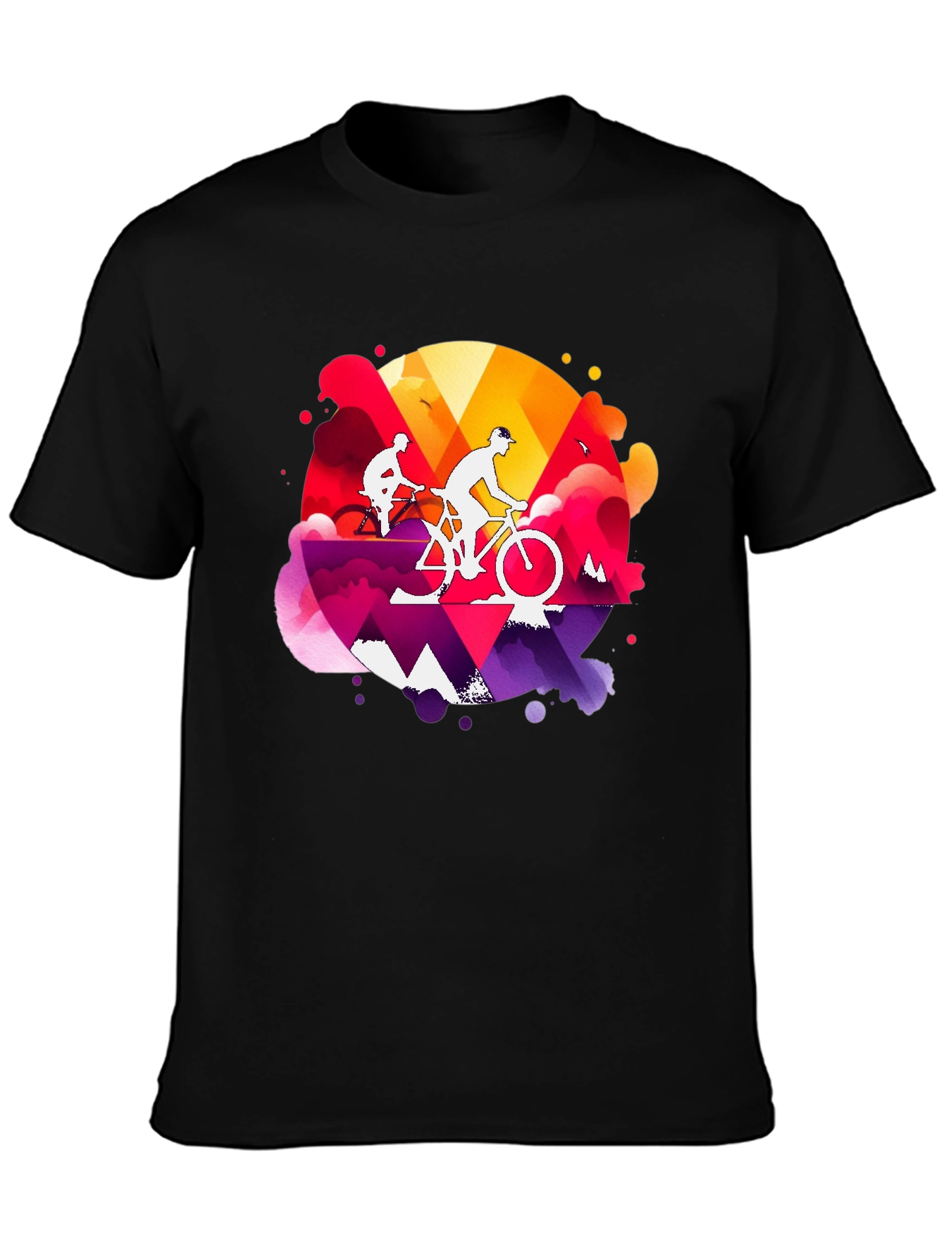 Mountain Biking Graphic Tee - Adventure Style