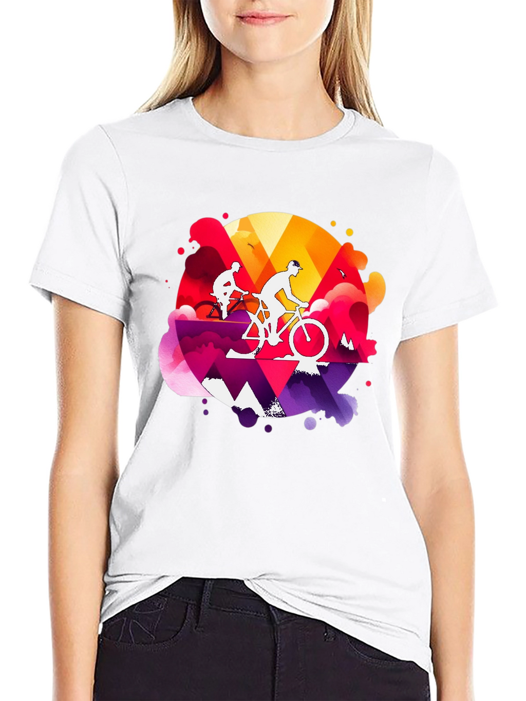 Mountain Biking Graphic Tee - Adventure Style