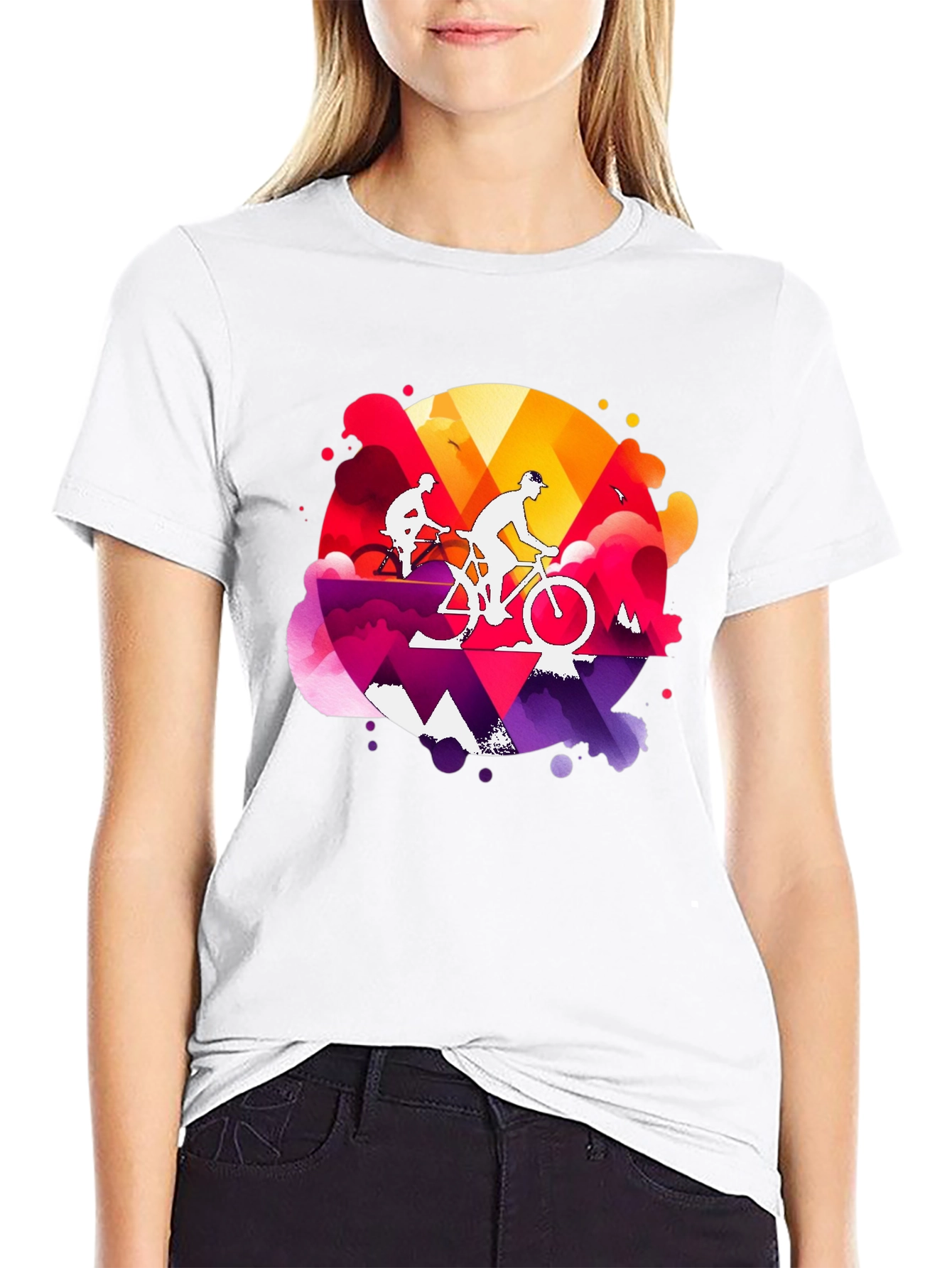 Mountain Biking Graphic Tee - Adventure Style