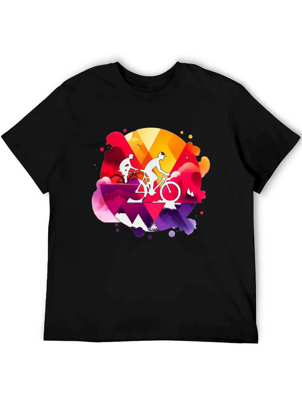 Mountain Biking Graphic Tee - Adventure Style