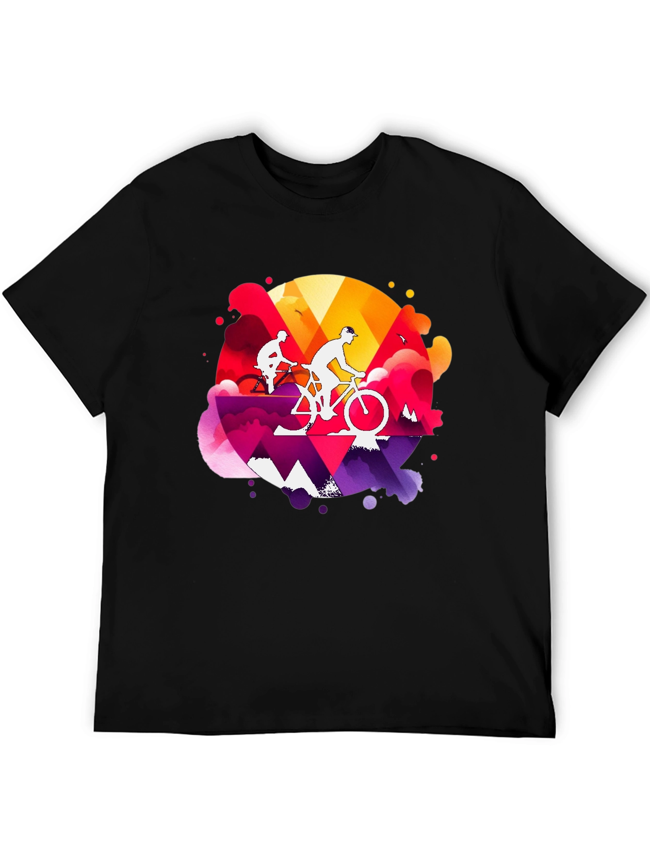 Mountain Biking Graphic Tee - Adventure Style