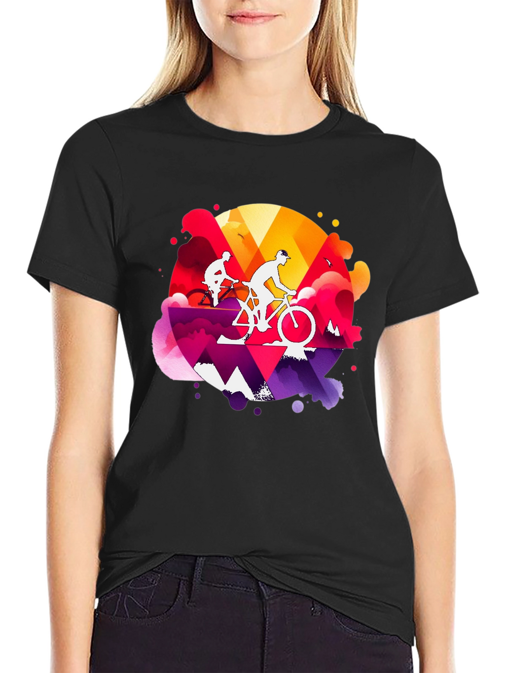 Mountain Biking Graphic Tee - Adventure Style