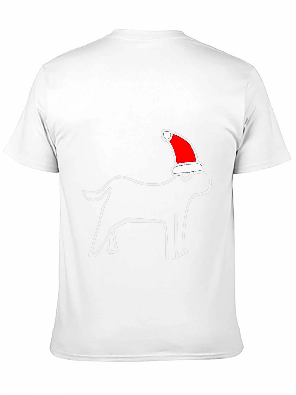 Christmas Dog Santa Hat T-Shirt – Festive Dog Lover Graphic Tee