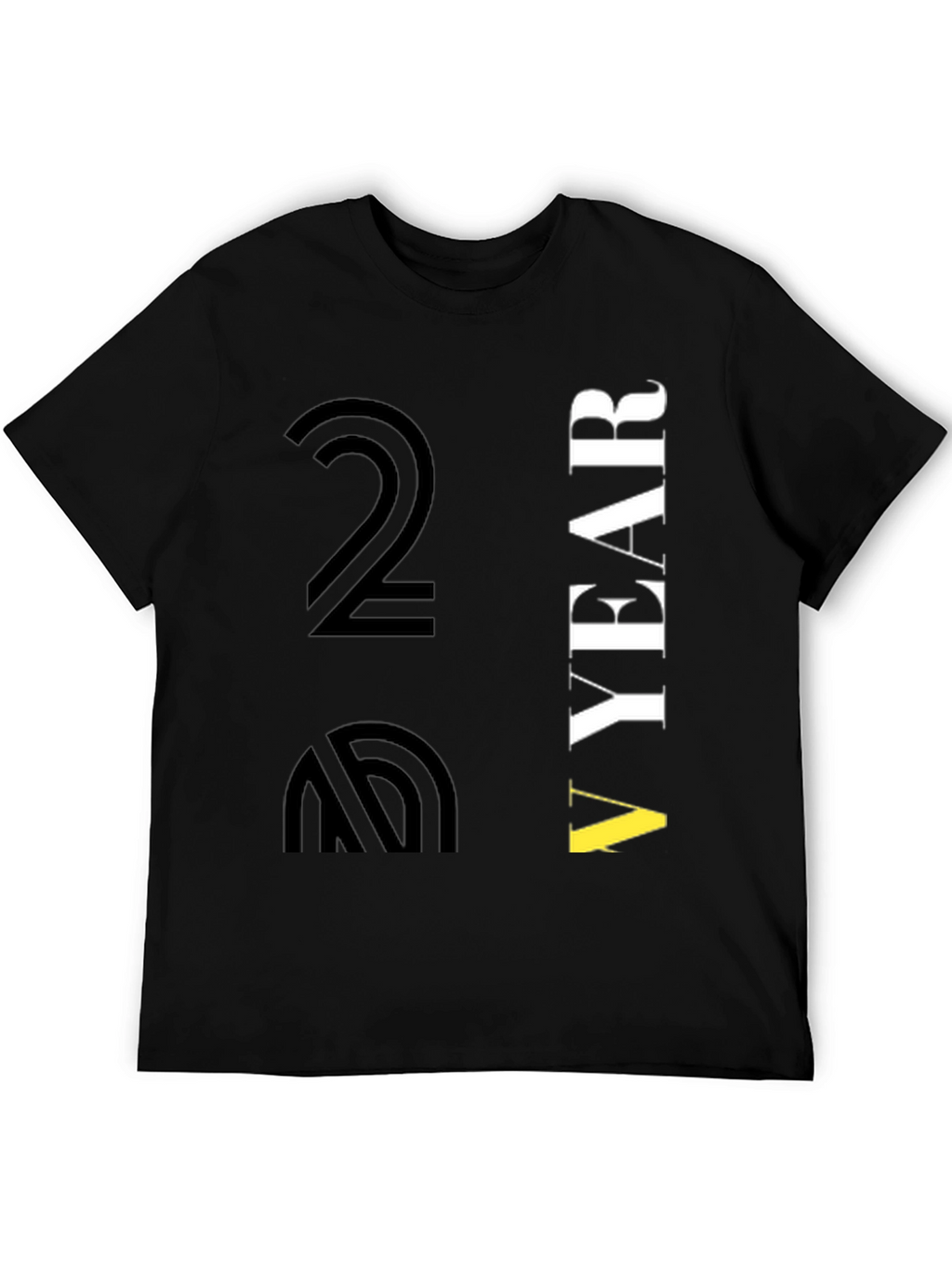 Black Another Year Graphic T-Shirt