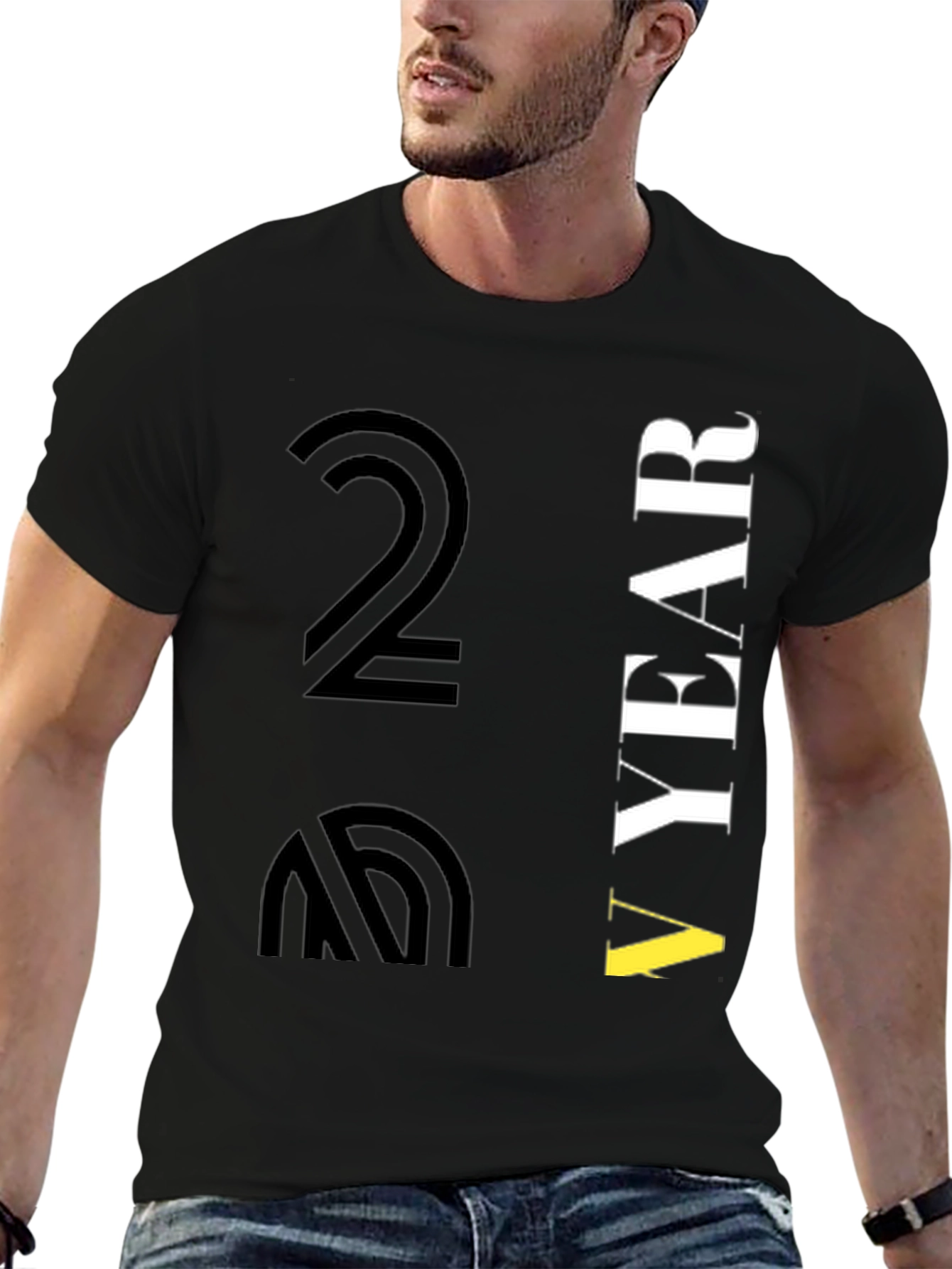 Black Another Year Graphic T-Shirt