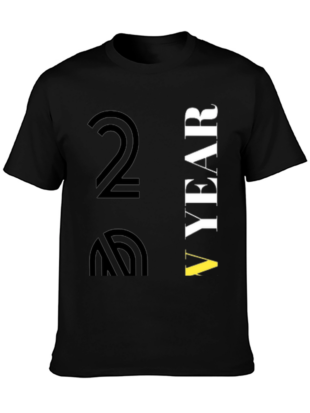 Black Another Year Graphic T-Shirt