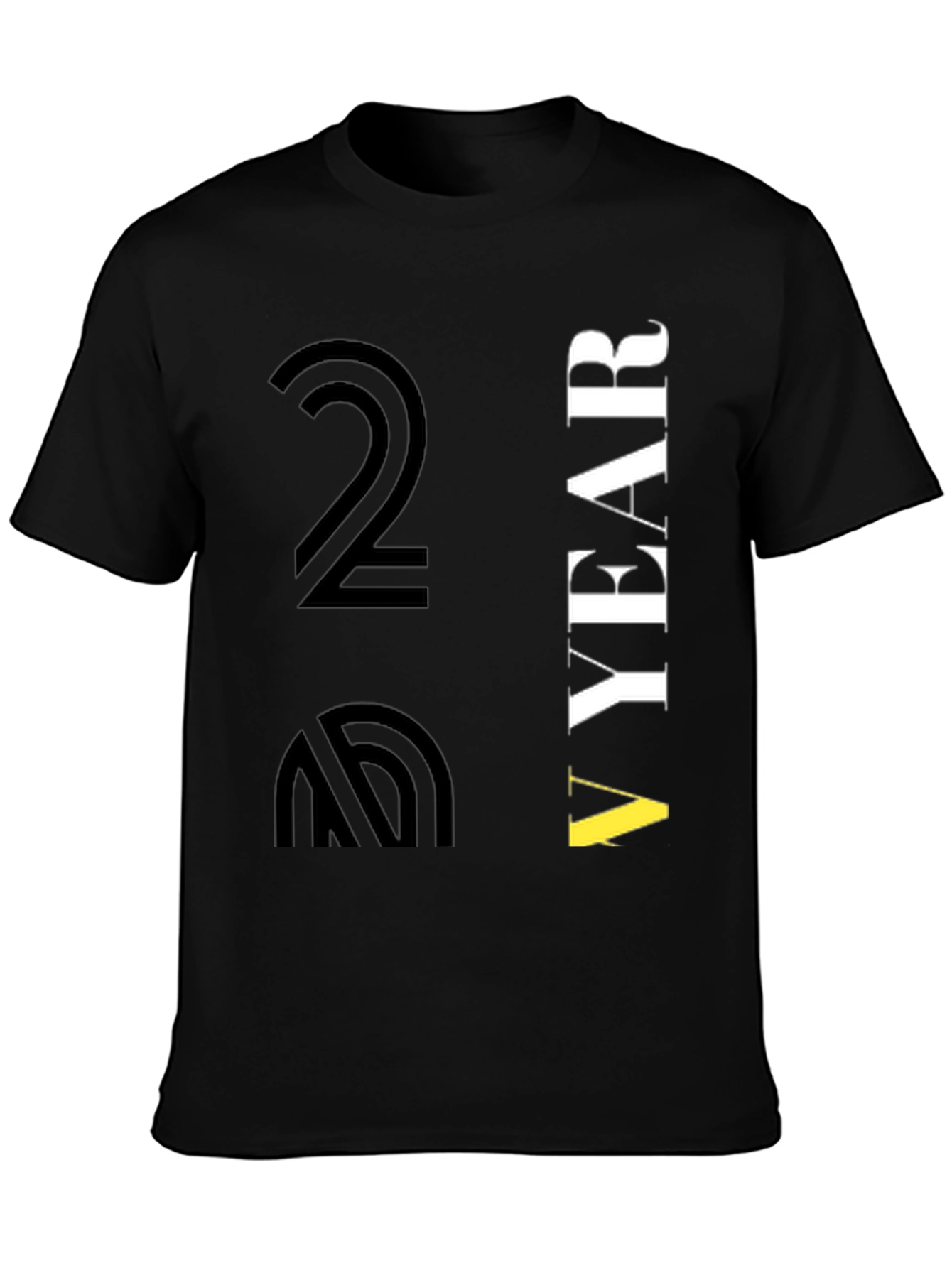 Black Another Year Graphic T-Shirt