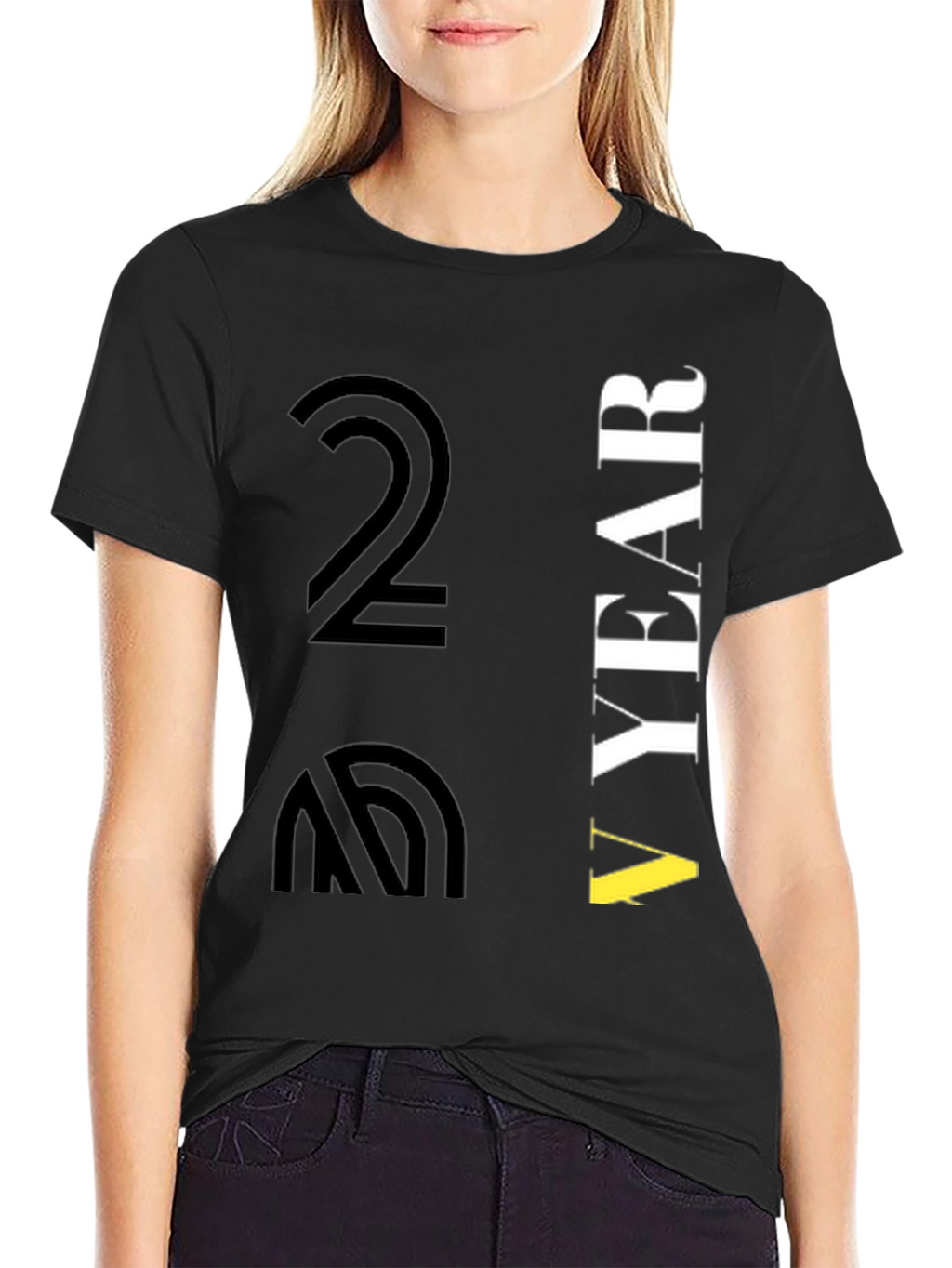 Black Another Year Graphic T-Shirt