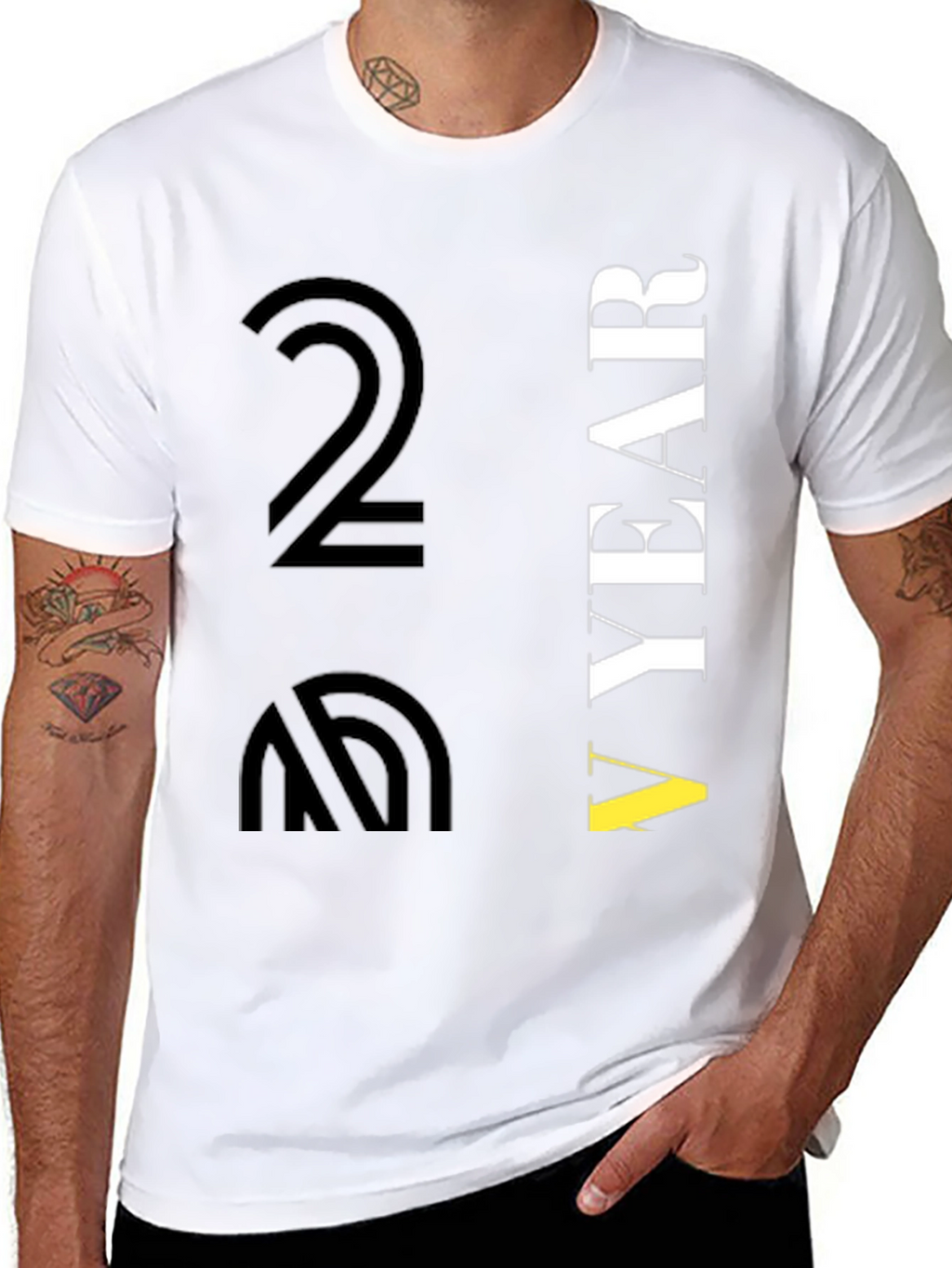 Black Another Year Graphic T-Shirt