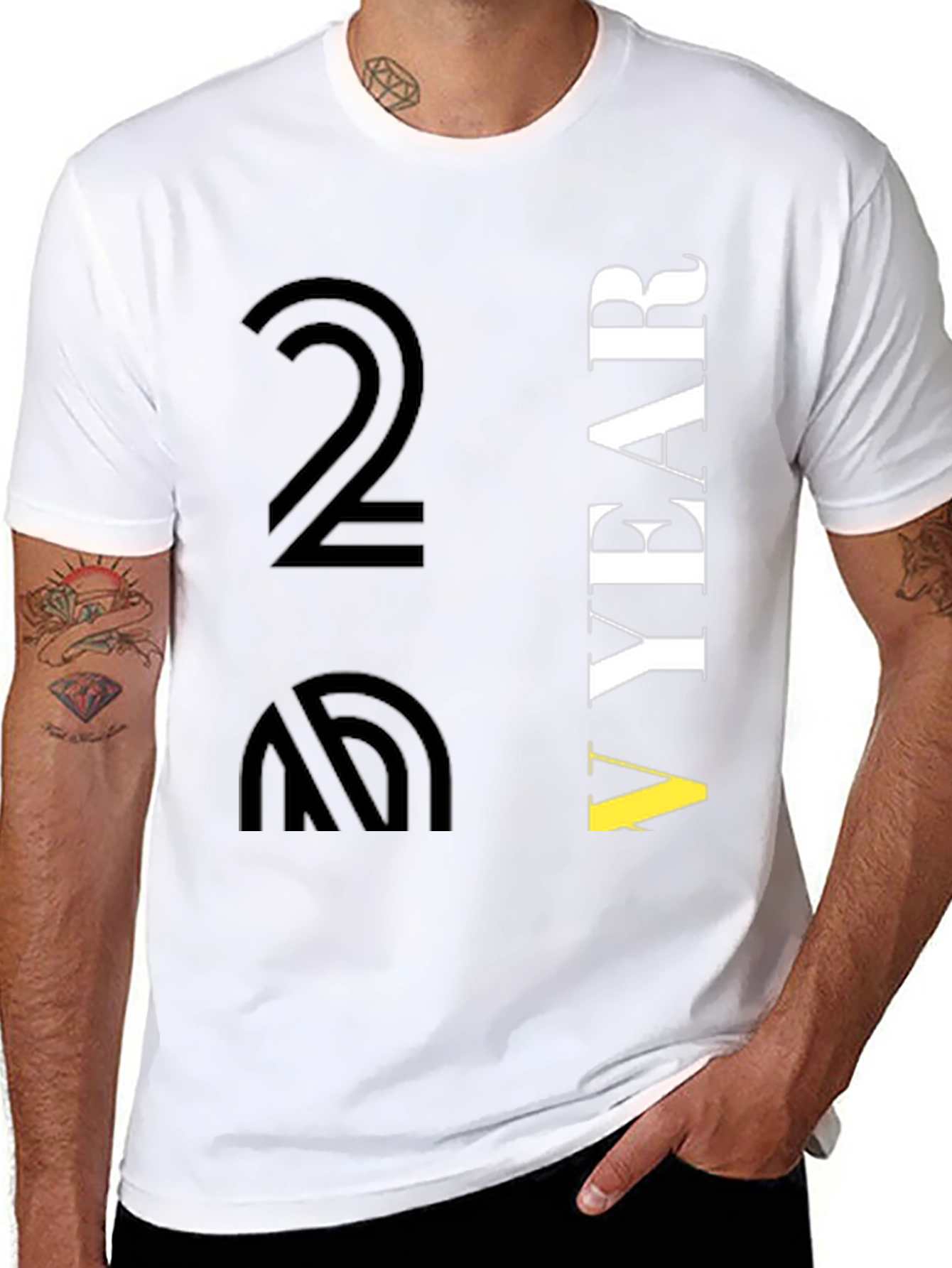 Black Another Year Graphic T-Shirt