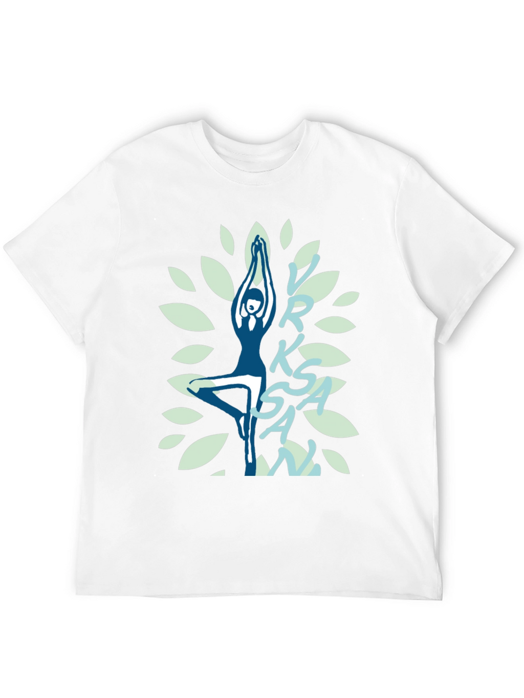 Yoga Tree Pose Graphic T-Shirt - Black