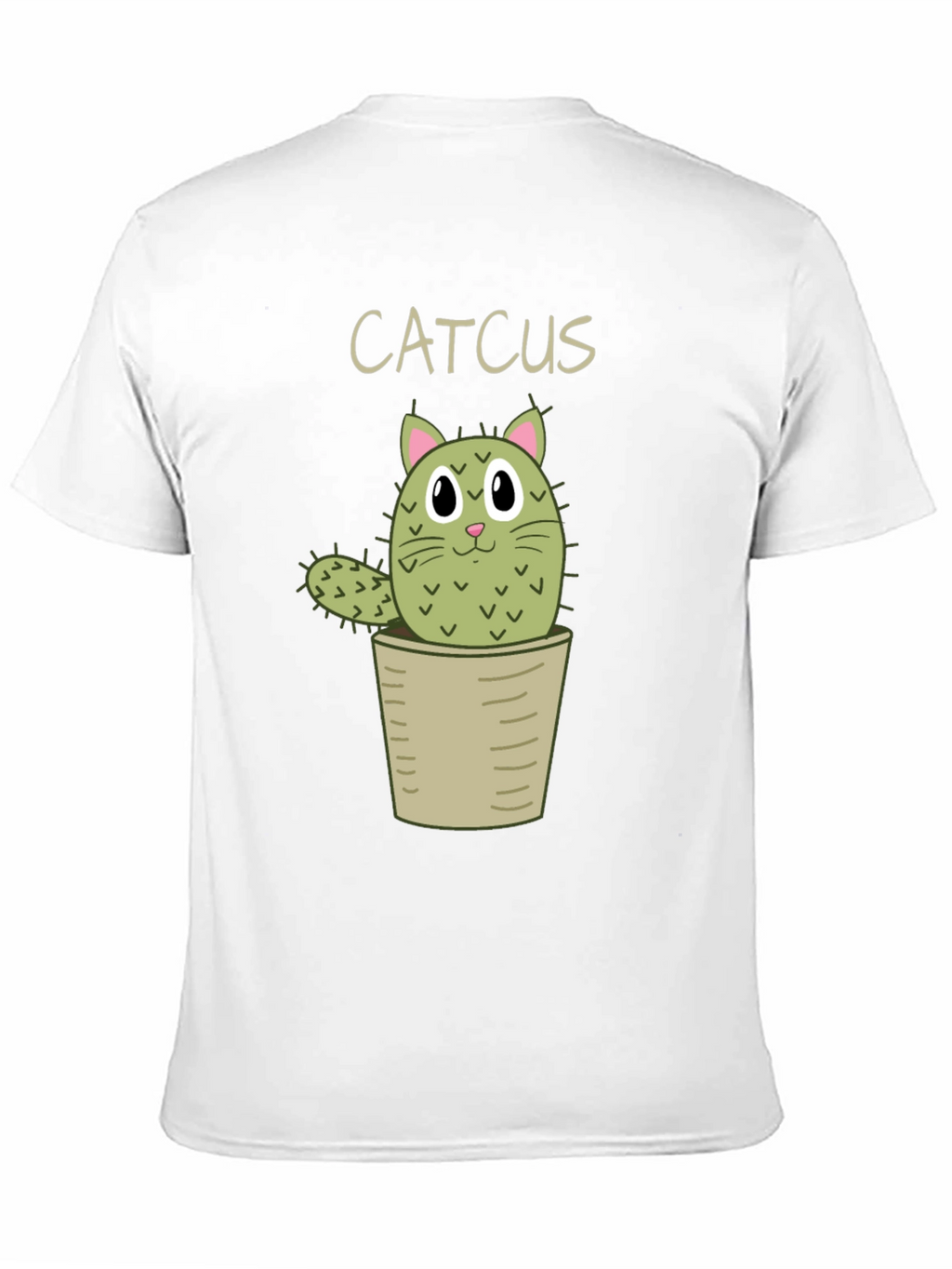 Catcus T-Shirt - Cute Cartoon Cactus Cat Tee