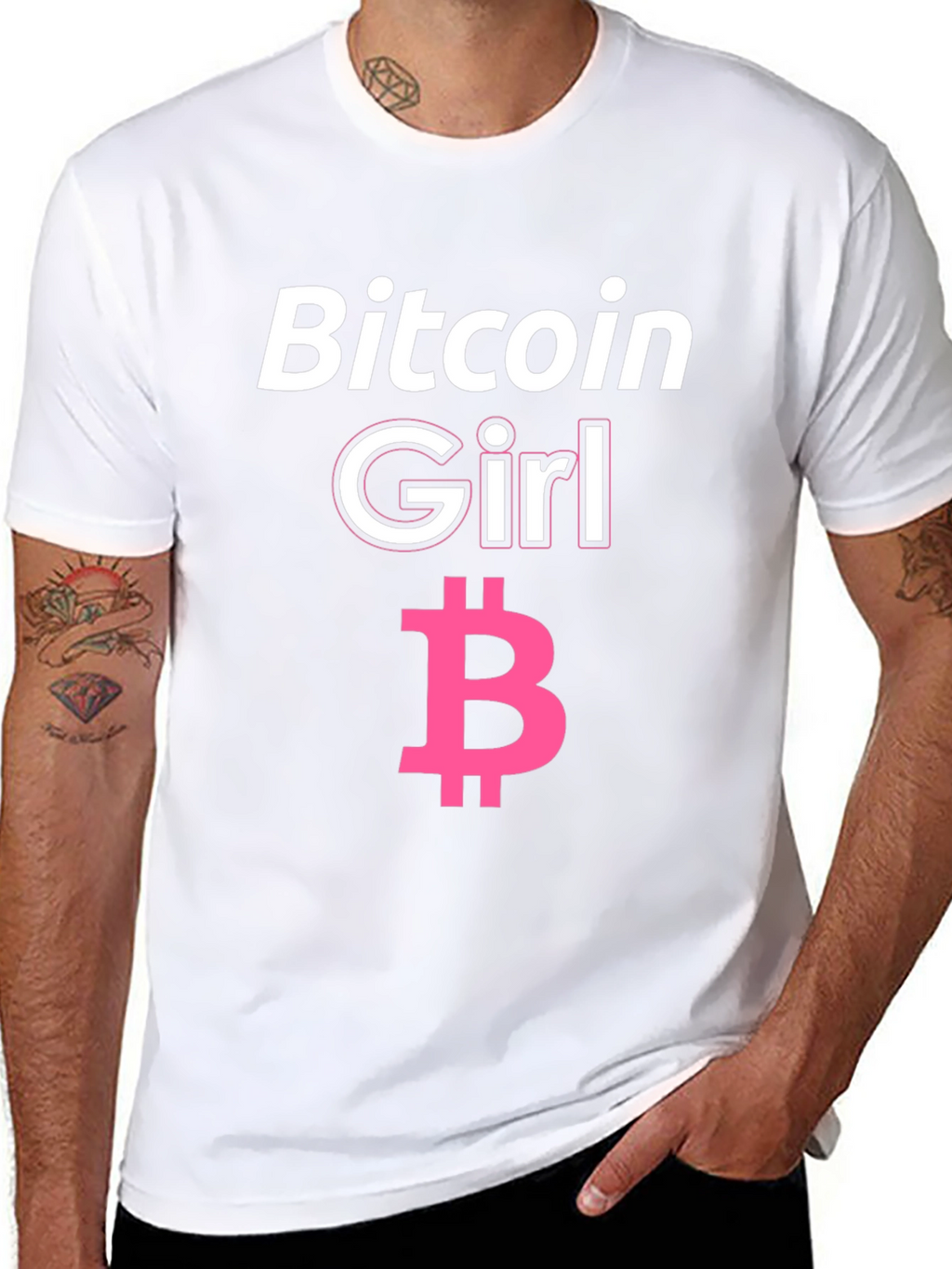 Bitcoin Girl Black T-Shirt