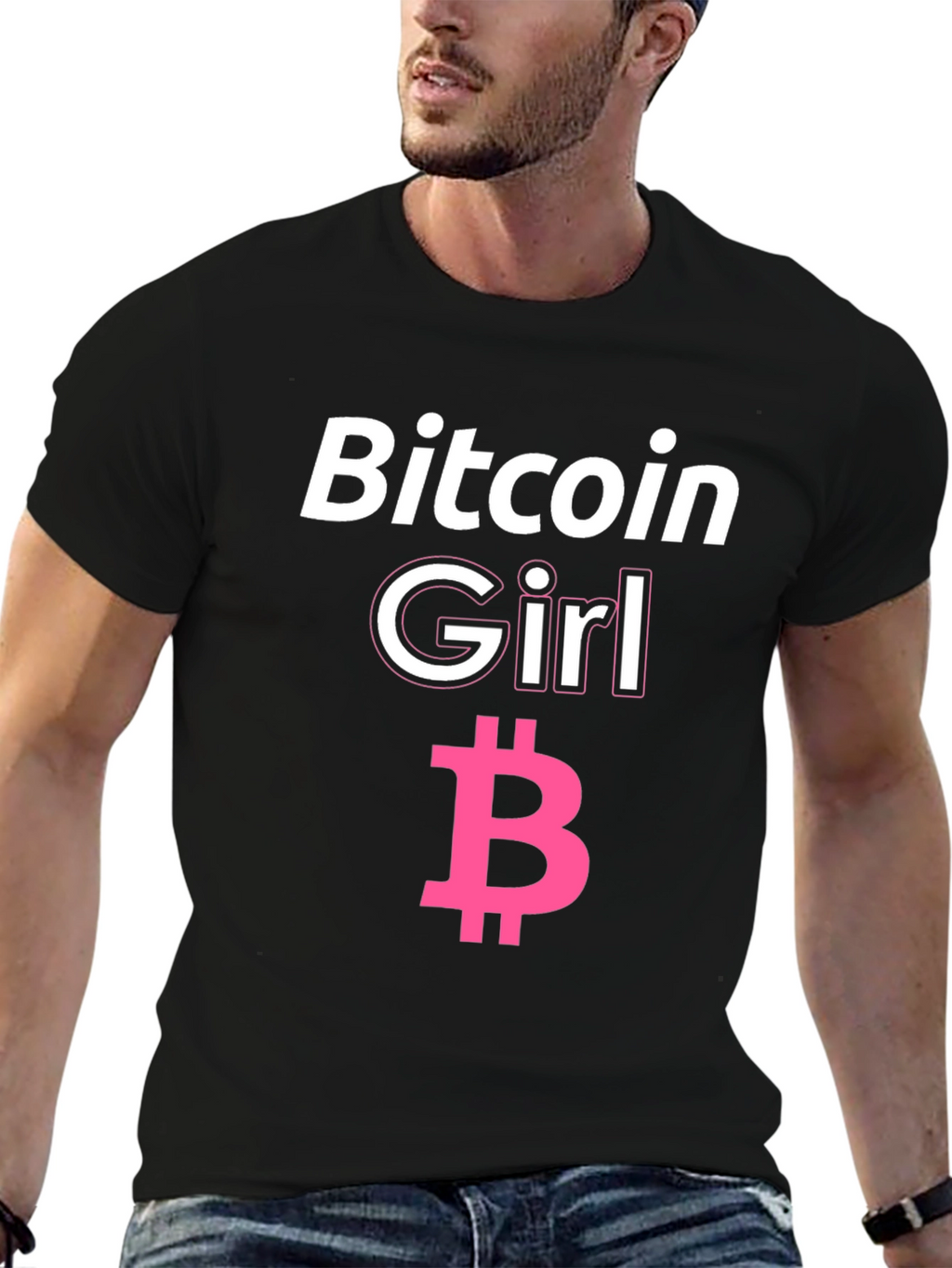 Bitcoin Girl Black T-Shirt