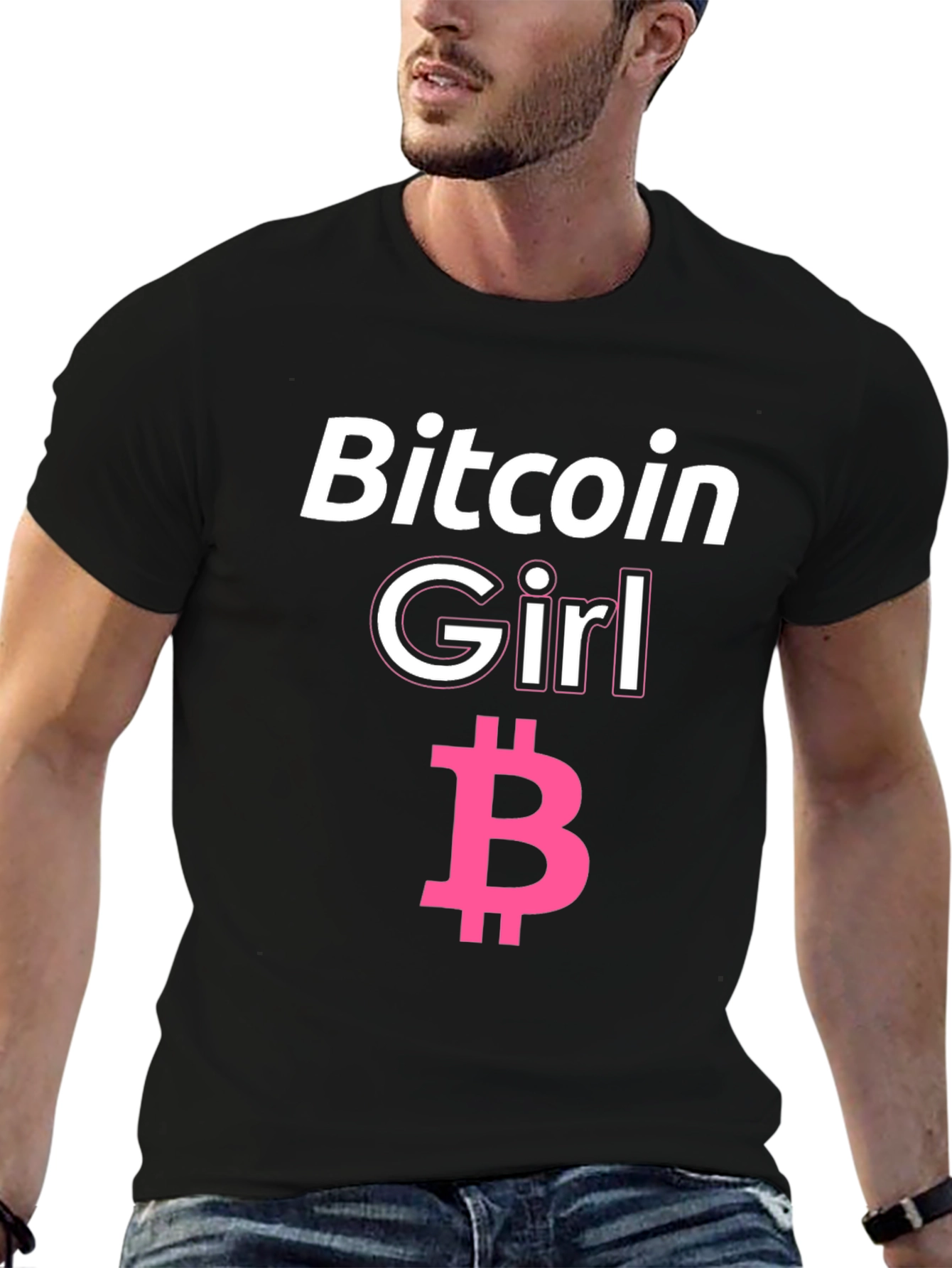 Bitcoin Girl Black T-Shirt