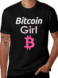 Bitcoin Girl Black T-Shirt