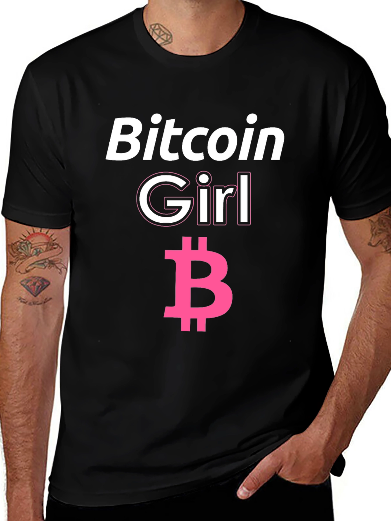 Bitcoin Girl Black T-Shirt