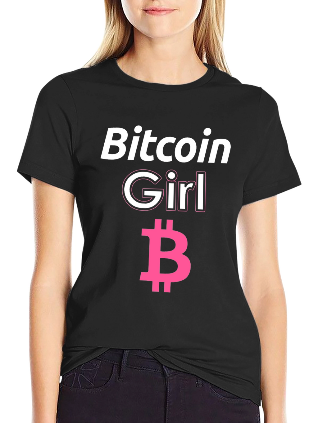 Bitcoin Girl Black T-Shirt