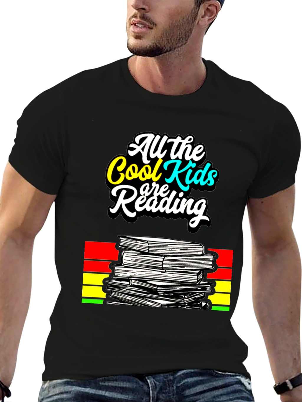 Cool Kids Reading Graphic T-Shirt