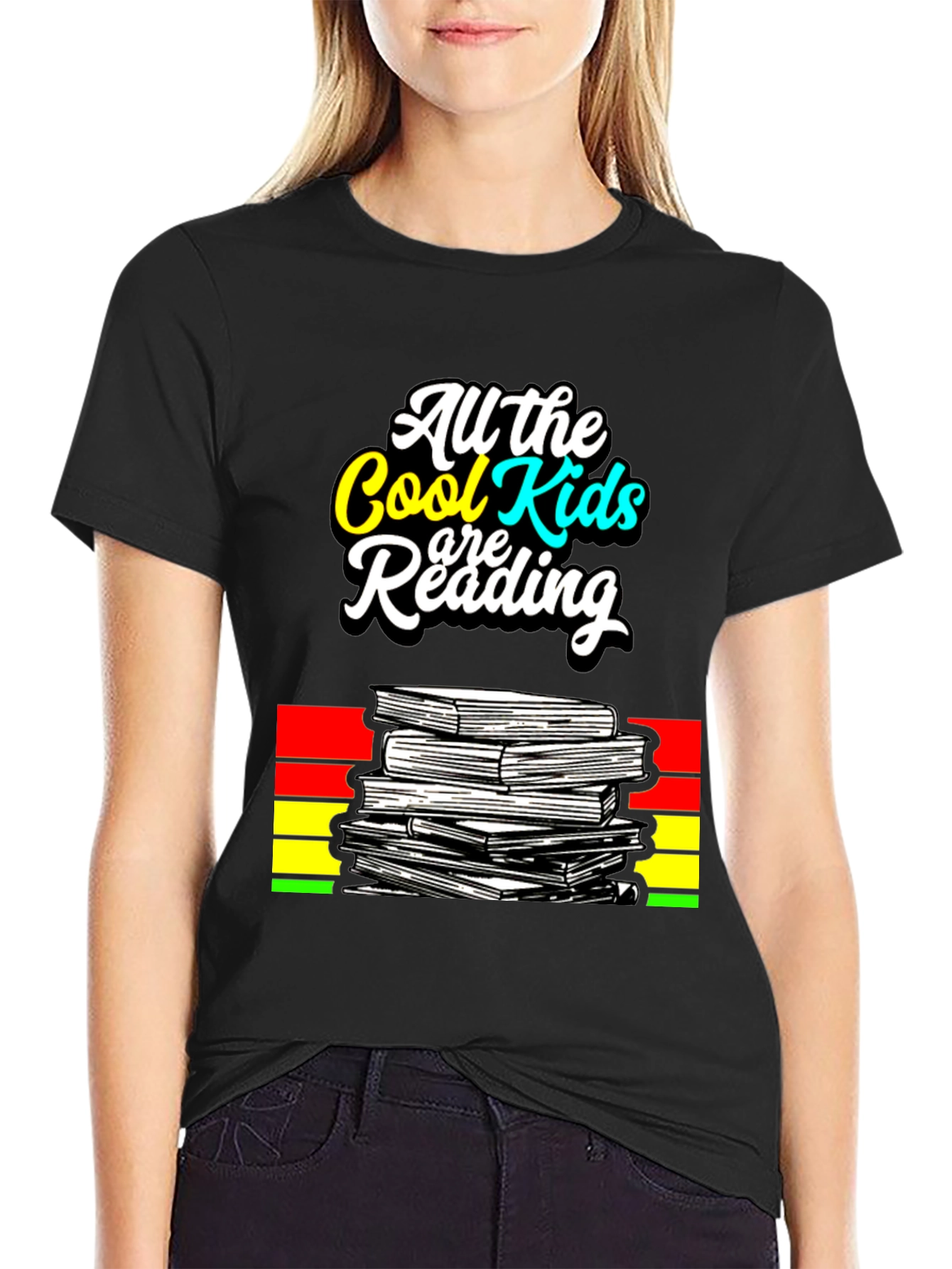 Cool Kids Reading Graphic T-Shirt