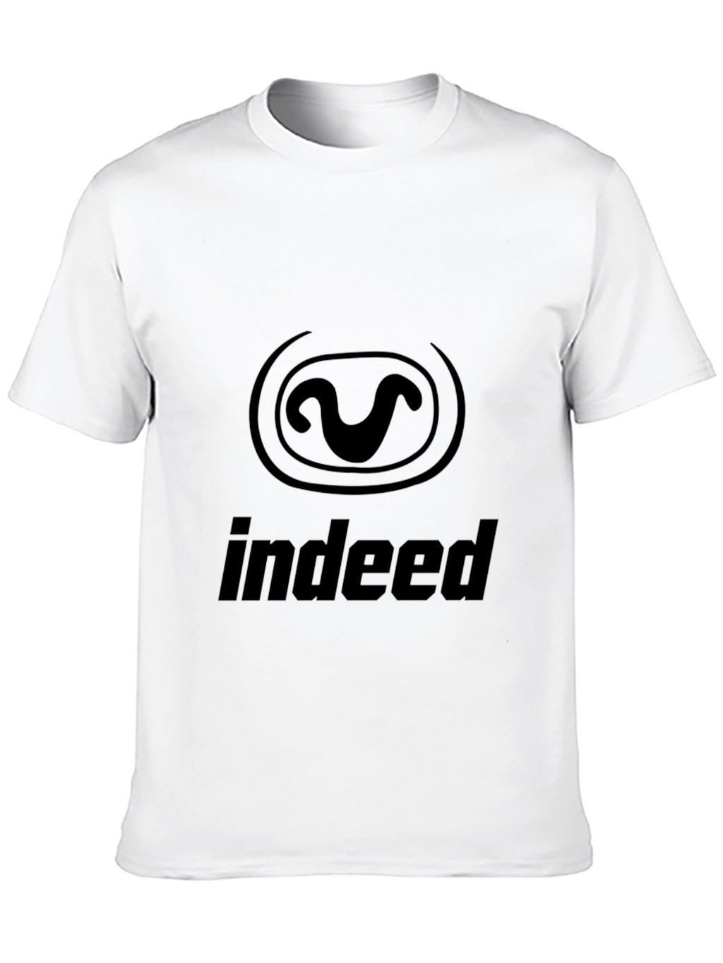 Indeed Logo Black T-Shirt Casual Graphic Tee