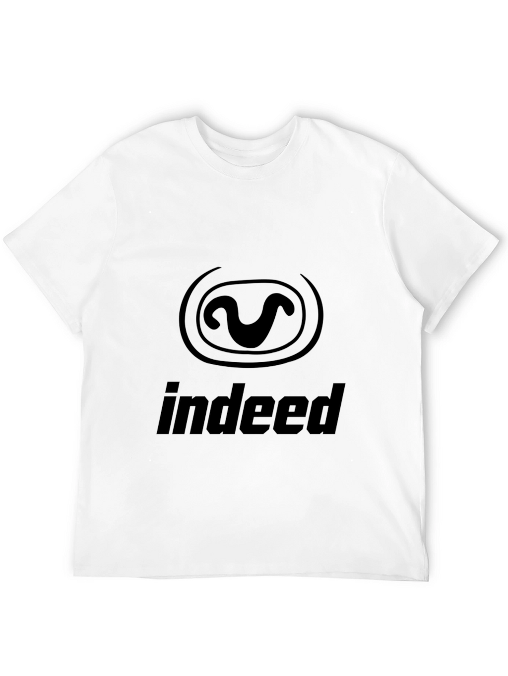 Indeed Logo Black T-Shirt Casual Graphic Tee