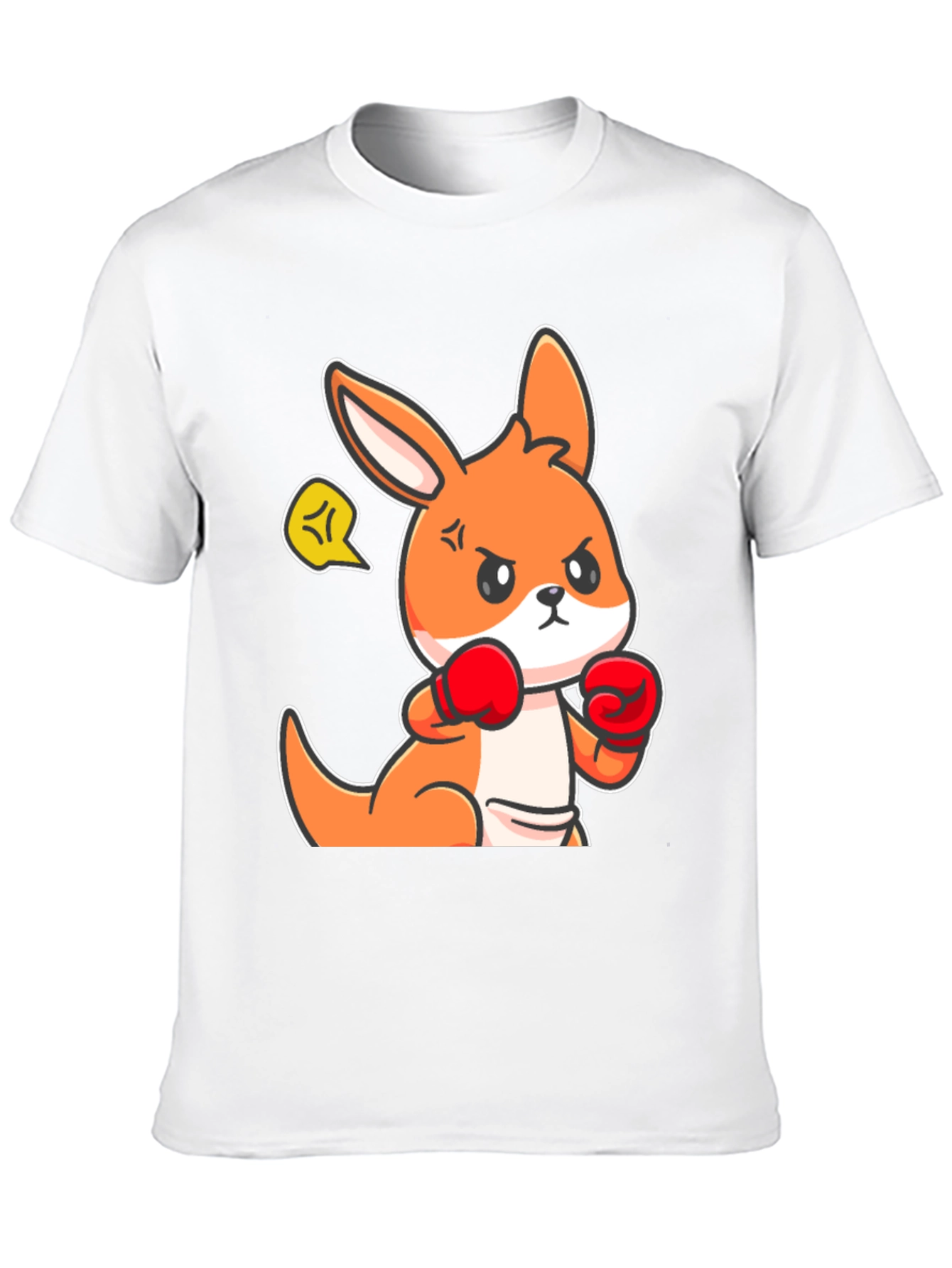 Boxing Kangaroo Graphic Tee - Black