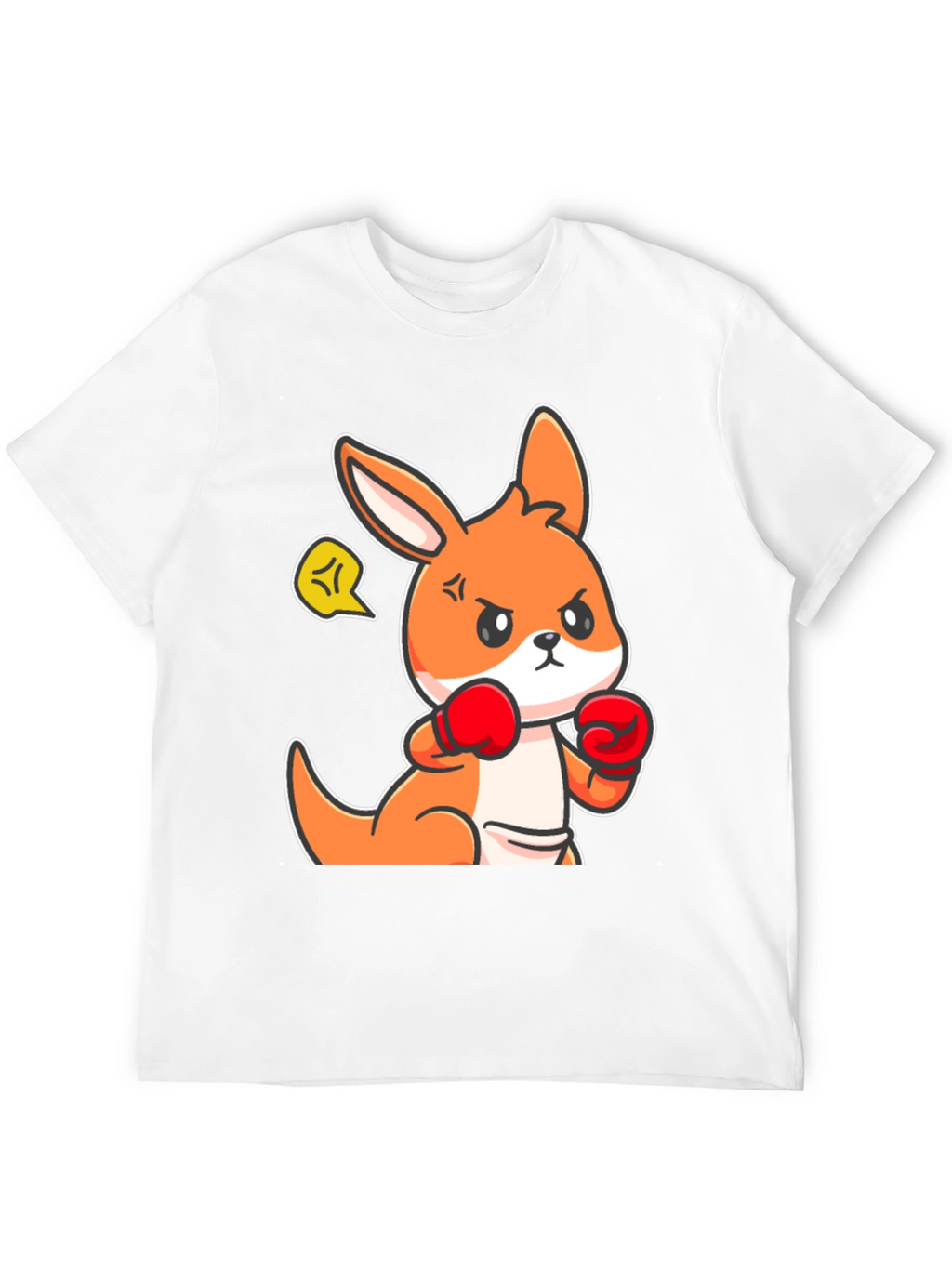 Boxing Kangaroo Graphic Tee - Black