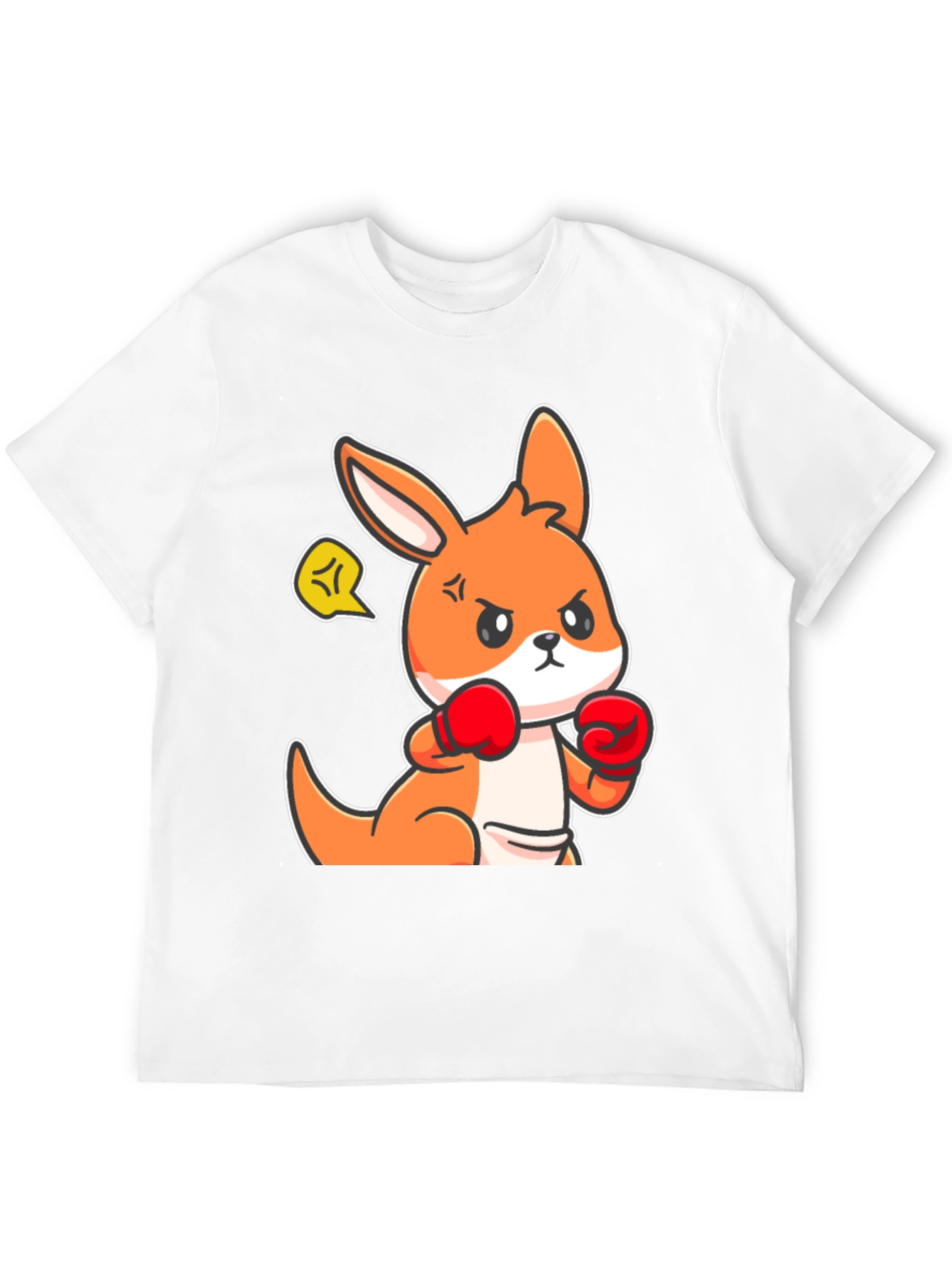 Boxing Kangaroo Graphic Tee - Black