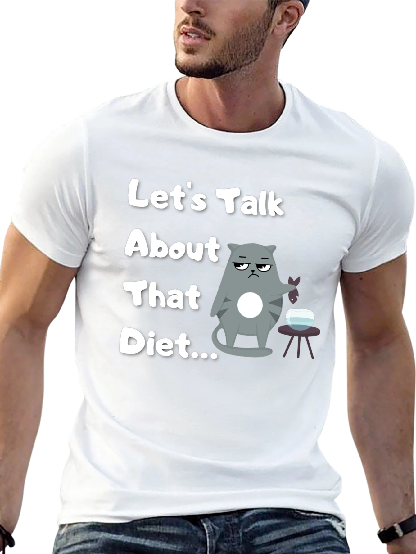 Funny Cat Diet T-Shirt