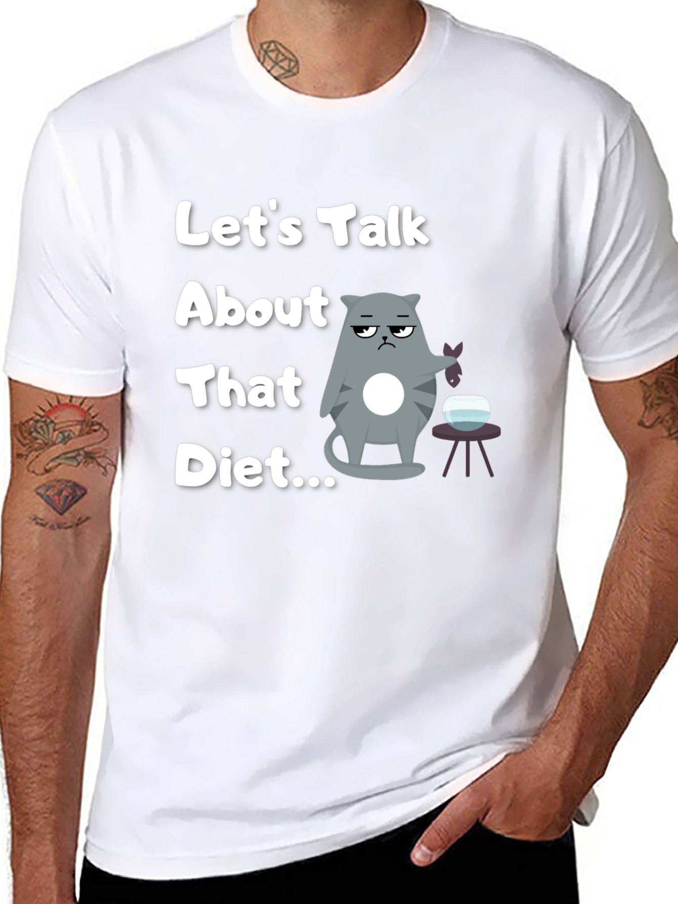 Funny Cat Diet T-Shirt