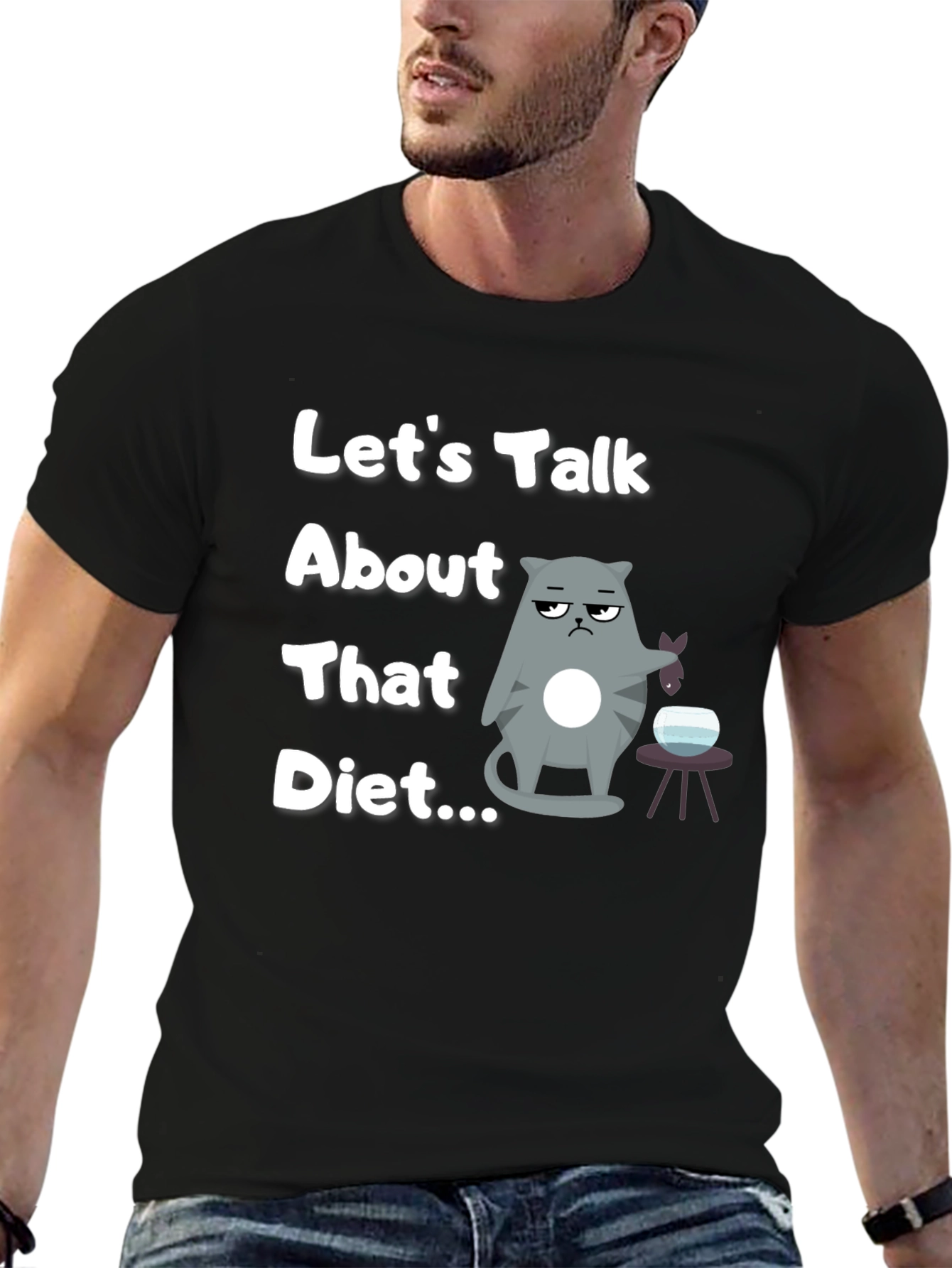 Funny Cat Diet T-Shirt