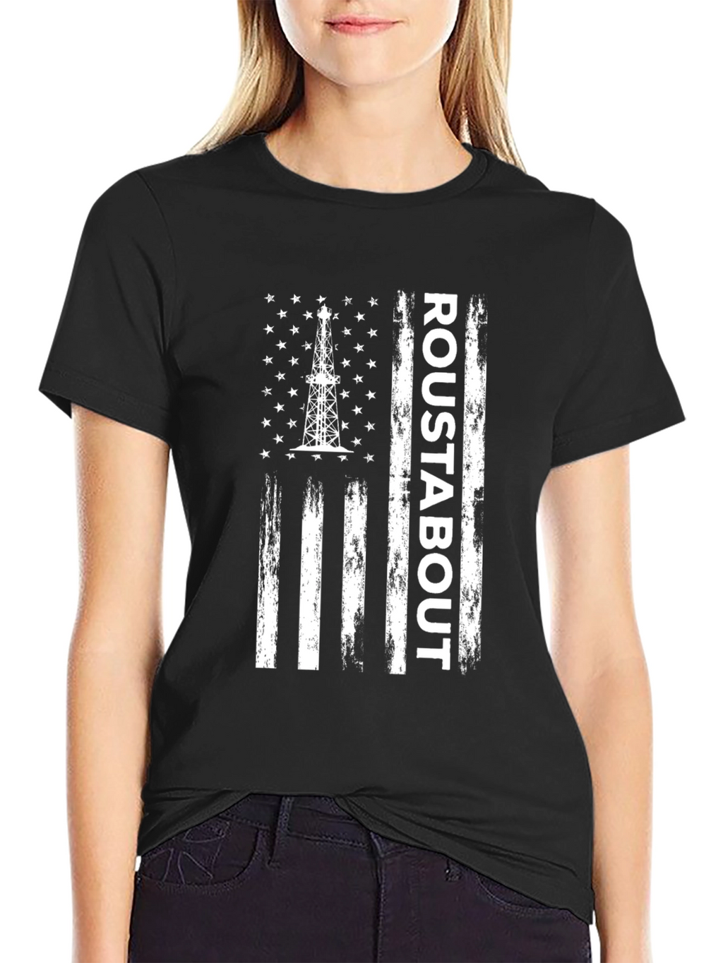 Roustabout American Flag Graphic T-Shirt