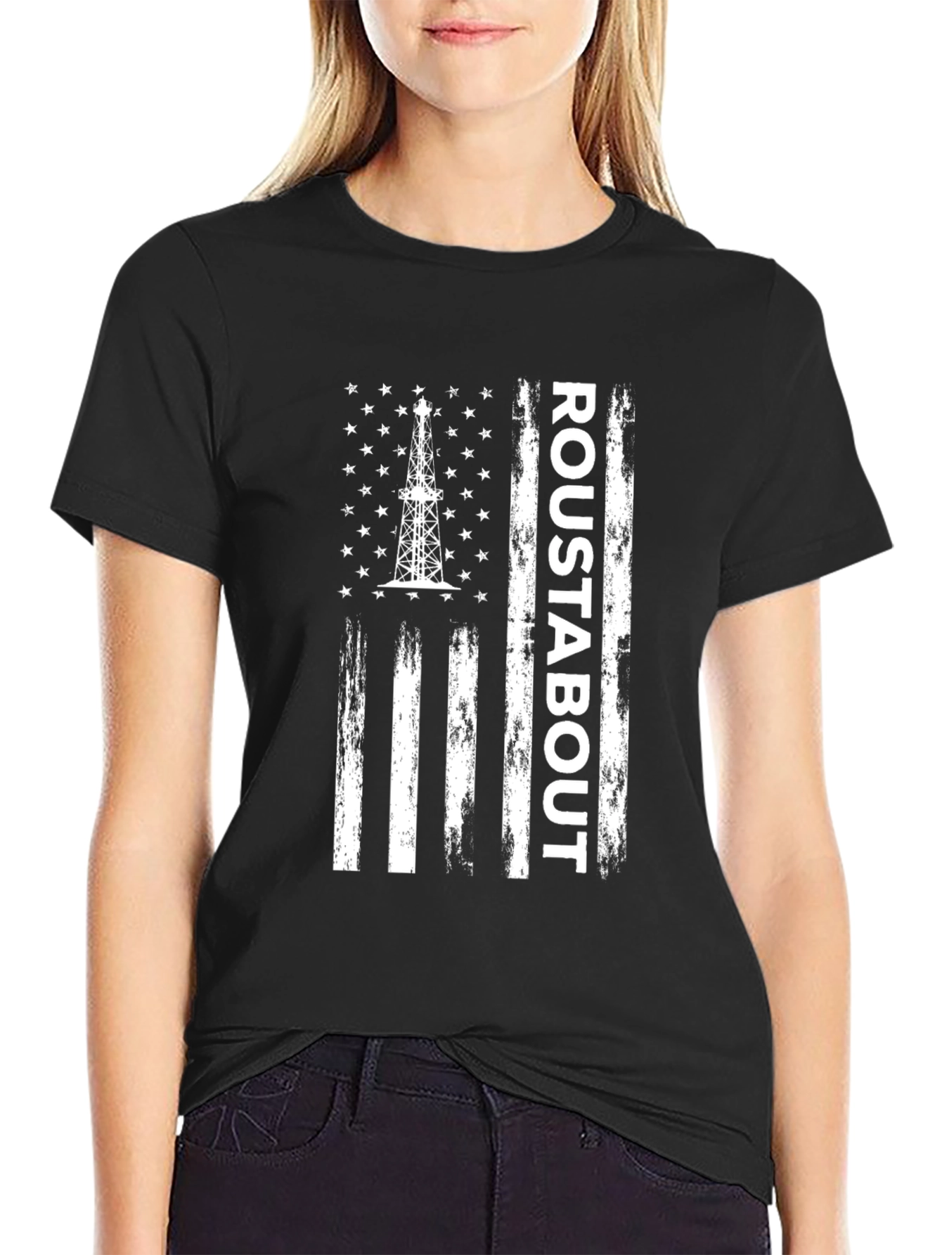 Roustabout American Flag Graphic T-Shirt