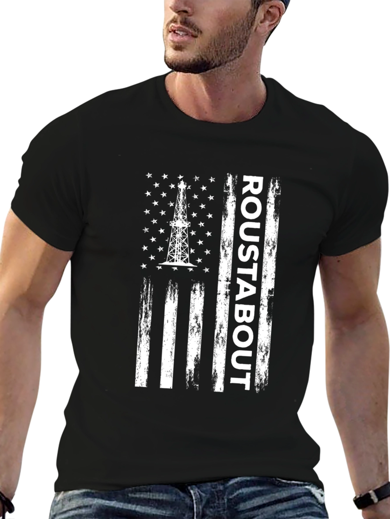 Roustabout American Flag Graphic T-Shirt