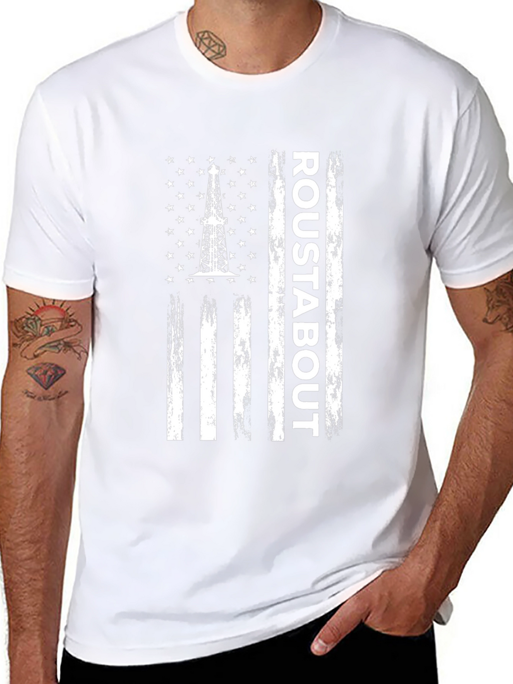 Roustabout American Flag Graphic T-Shirt