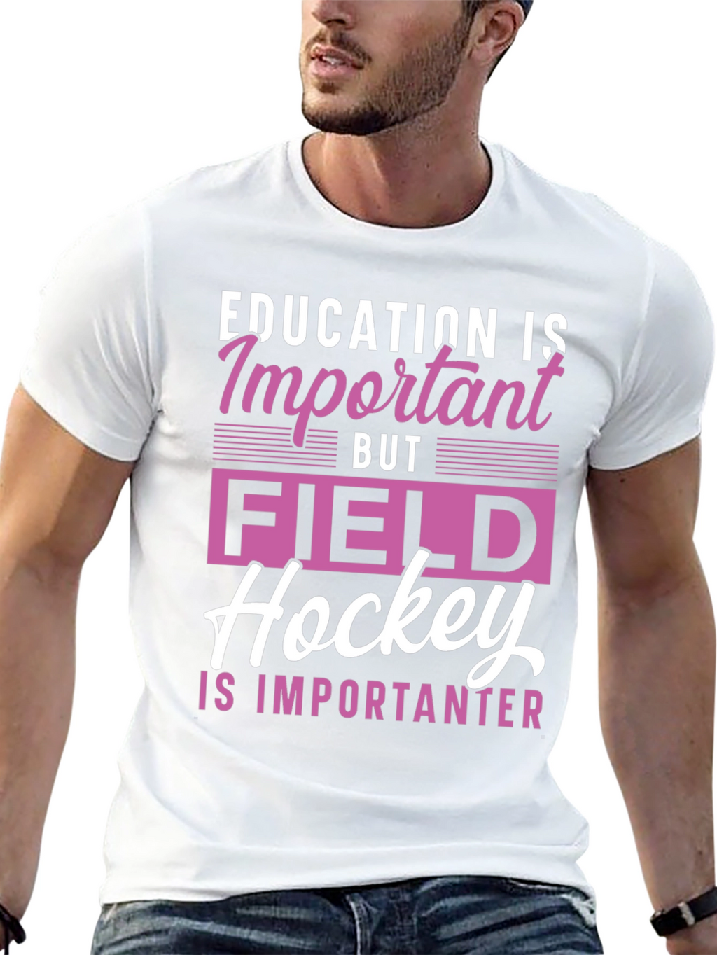 Field Hockey is Importanter Graphic Tee