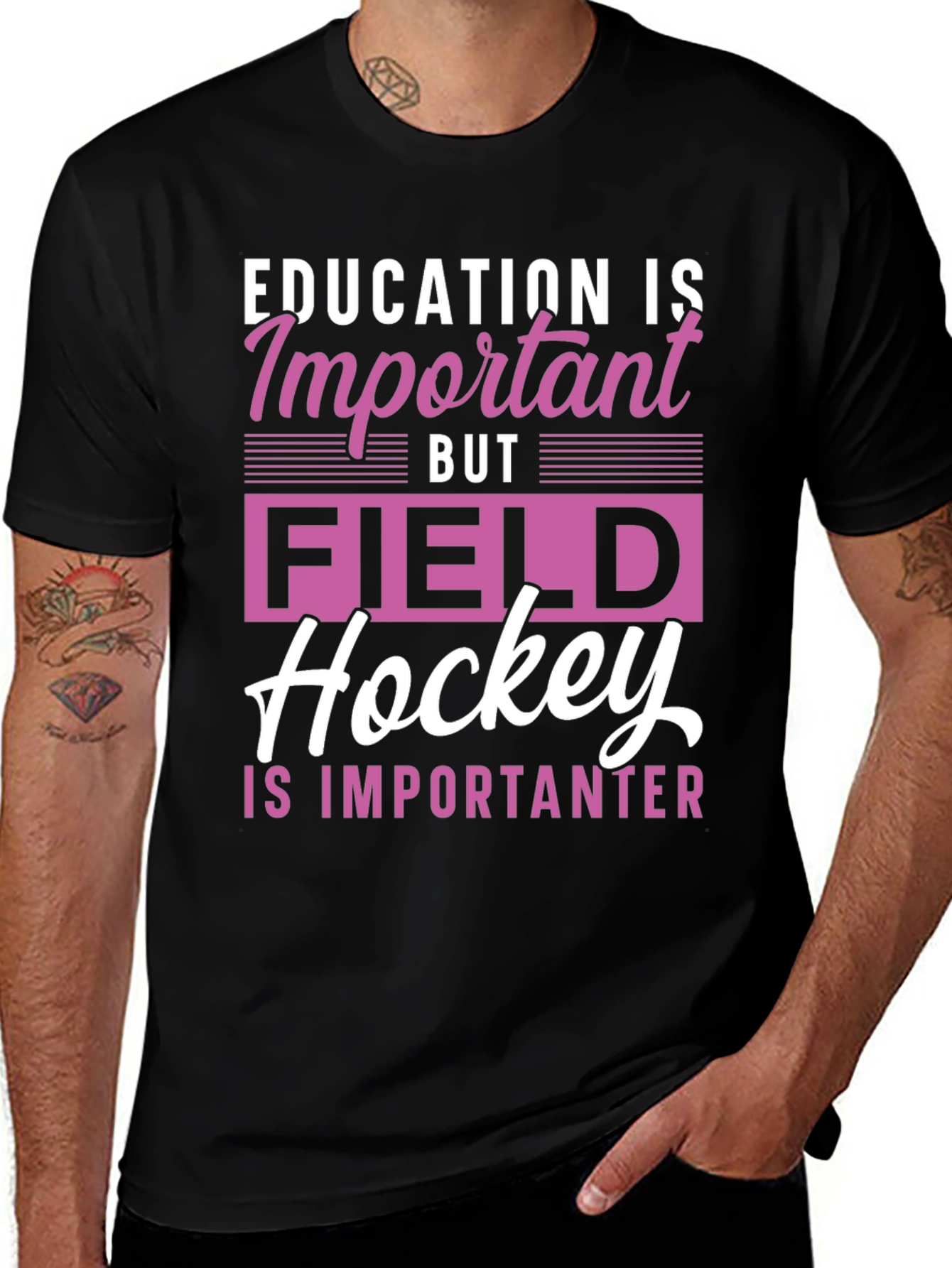 Field Hockey is Importanter Graphic Tee